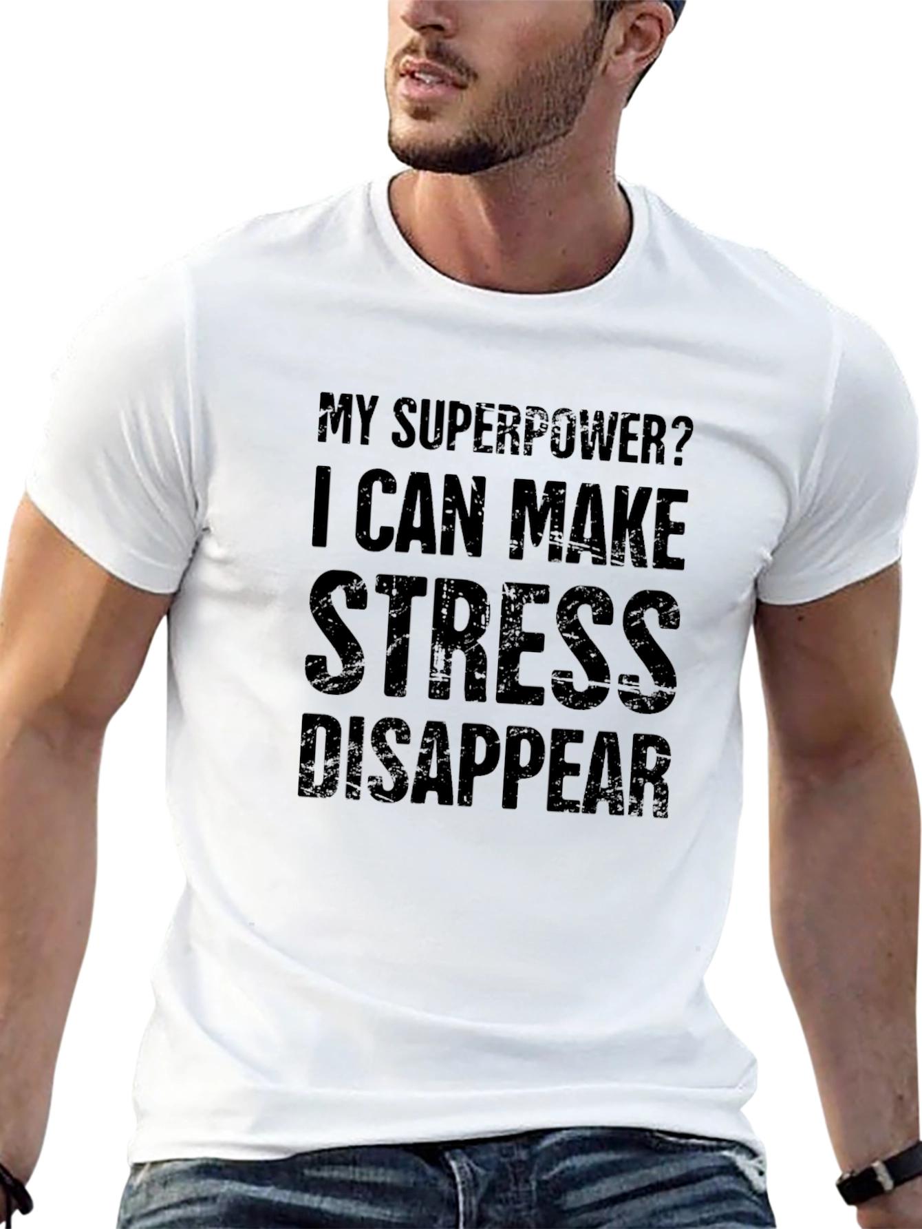 Stress Disappear T-Shirt - Superpower Tee