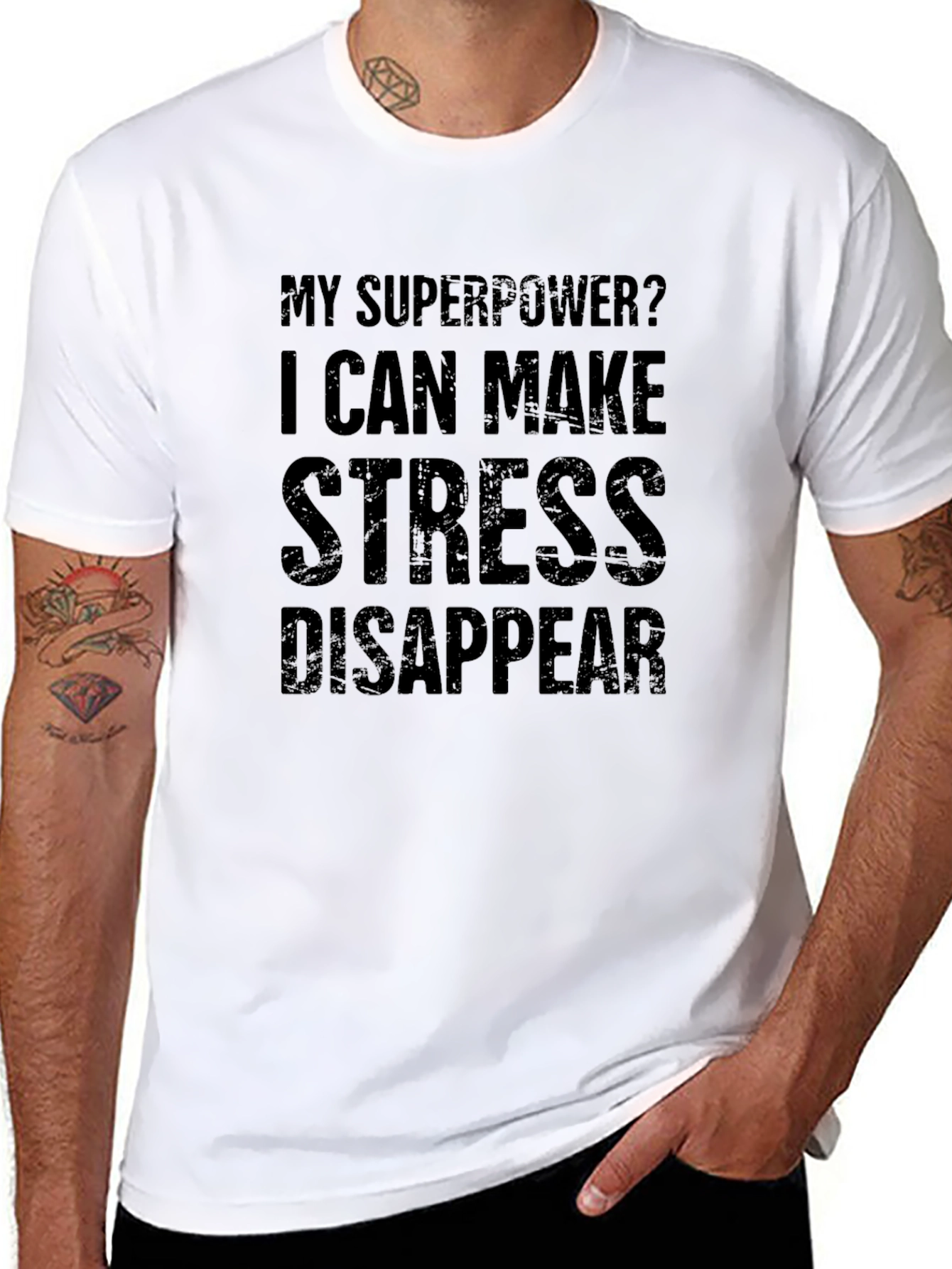 Stress Disappear T-Shirt - Superpower Tee