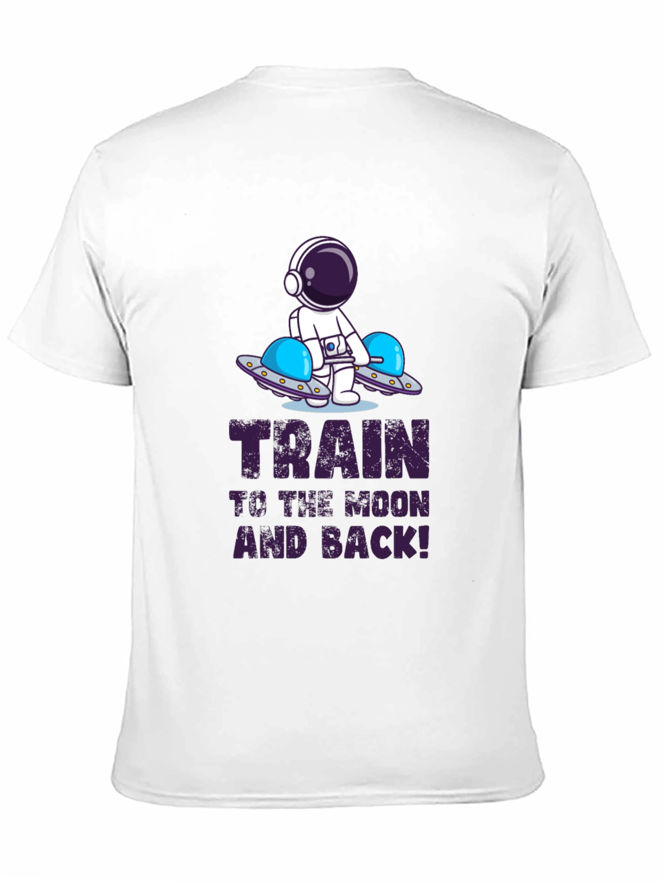 Train to the Moon and Back Black T-Shirt