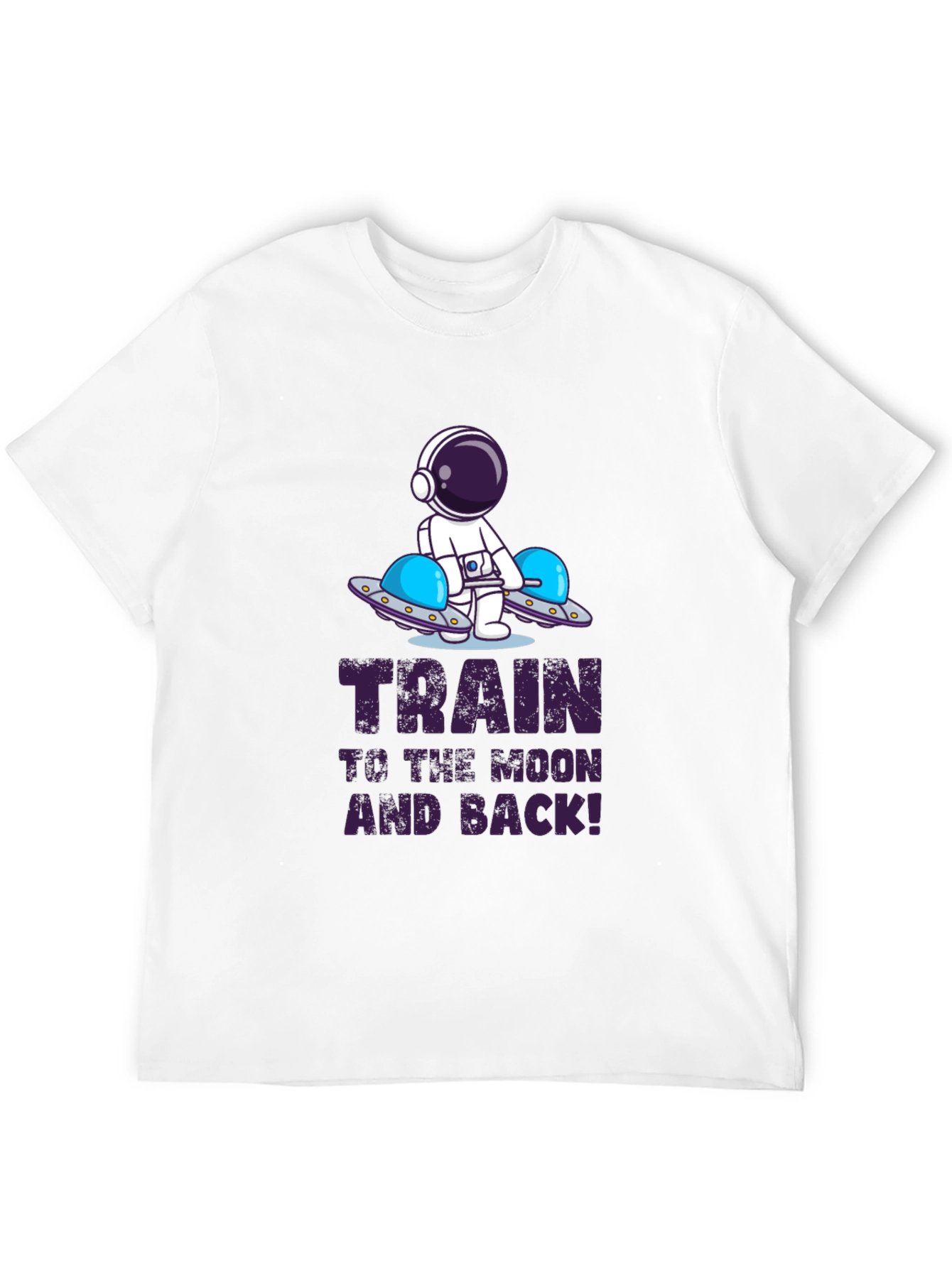 Train to the Moon and Back Black T-Shirt