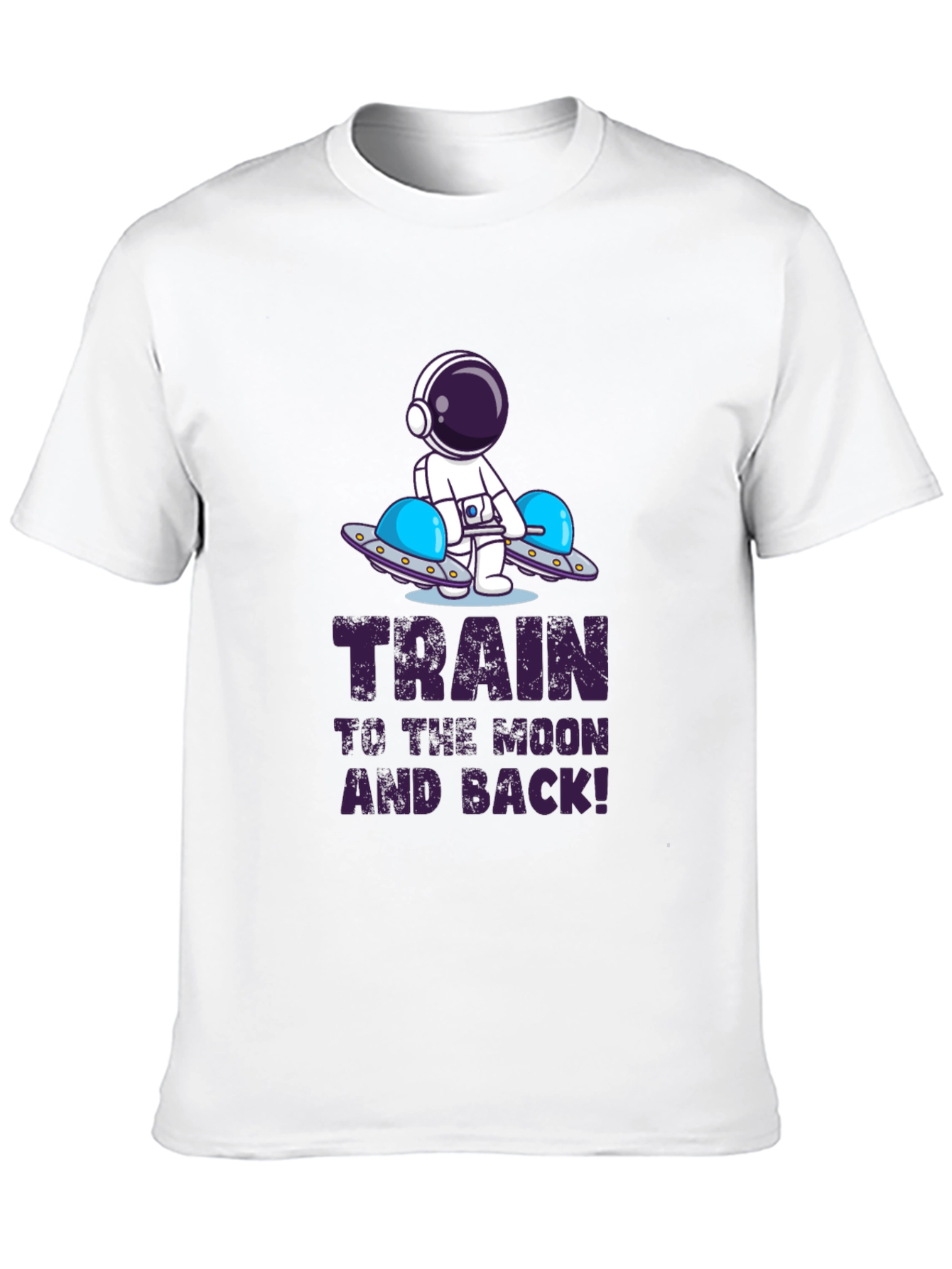 Train to the Moon and Back Black T-Shirt