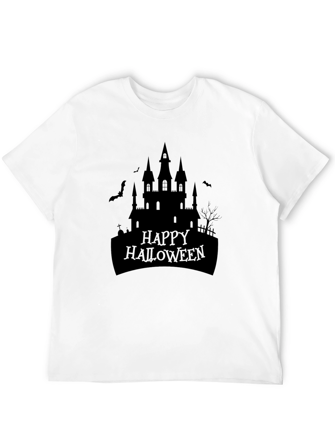 Happy Halloween Castle Graphic Tee