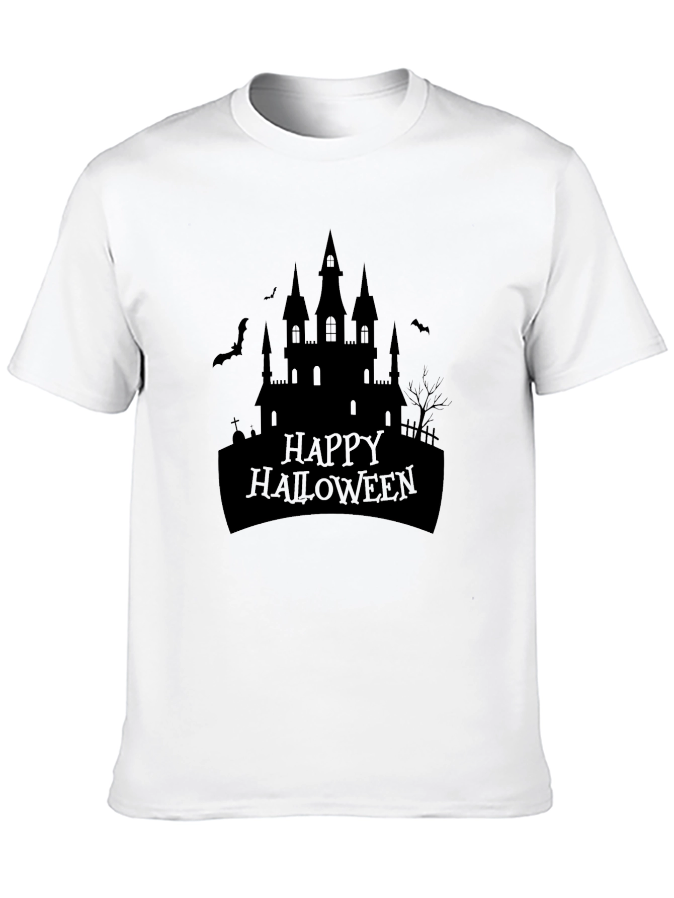 Happy Halloween Castle Graphic Tee