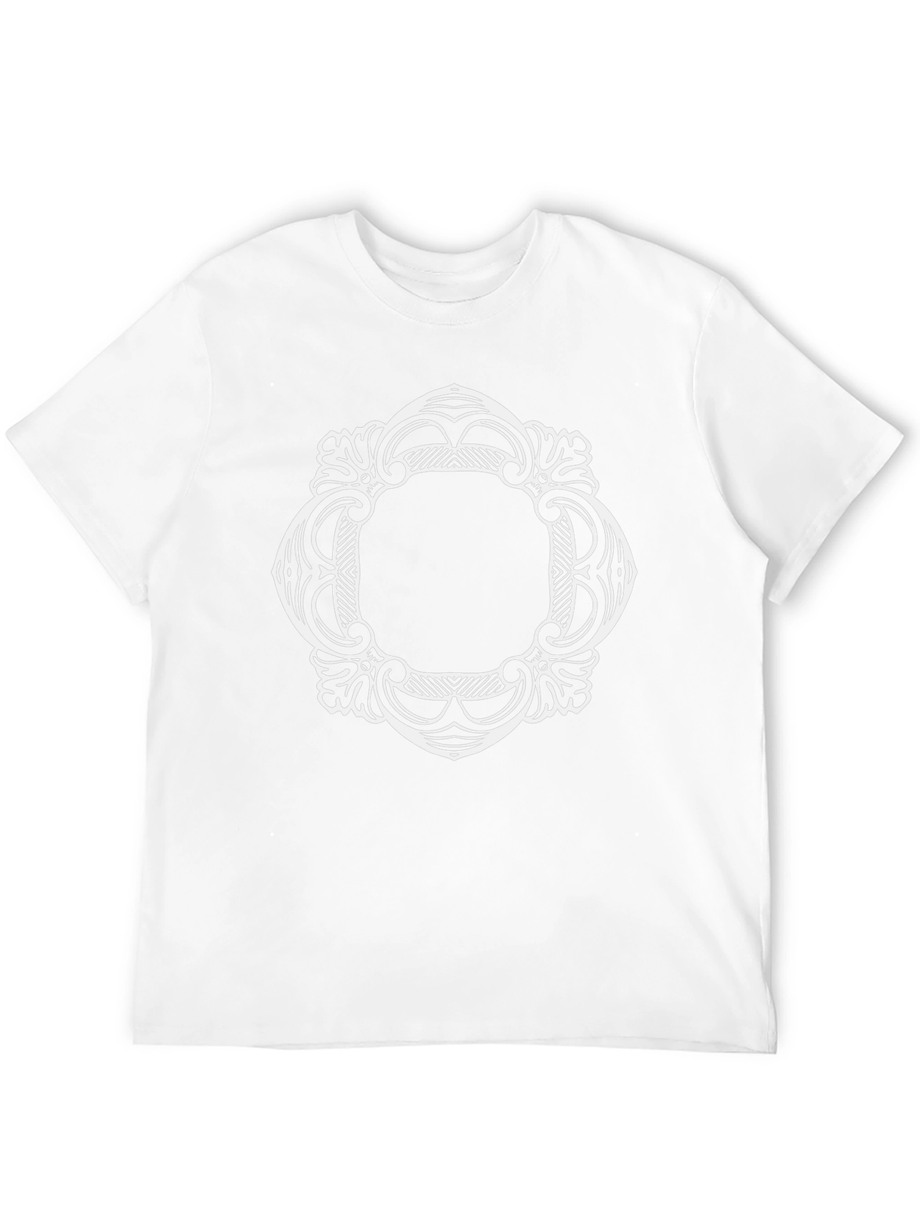 Ornate Frame Graphic Black T-Shirt