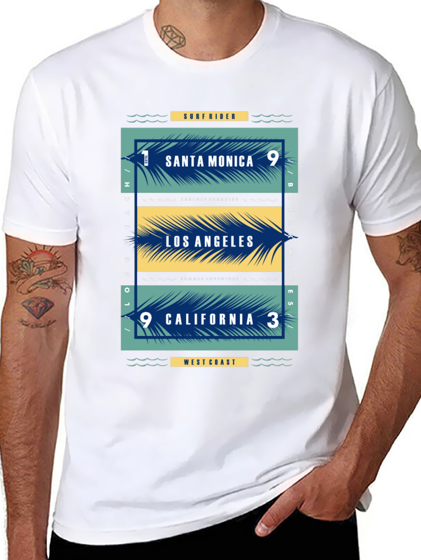 Santa Monica Los Angeles California Graphic Tee