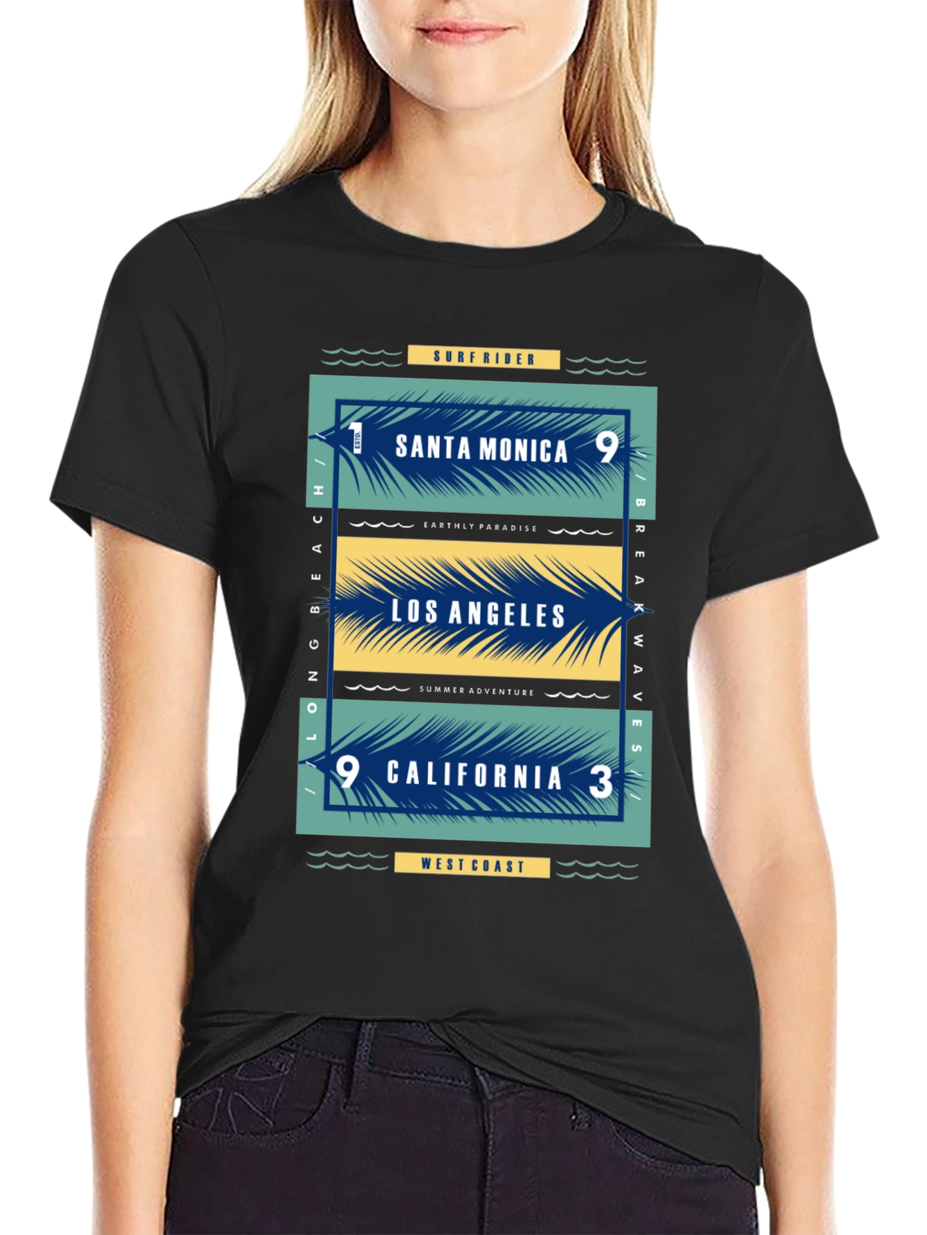 Santa Monica Los Angeles California Graphic Tee