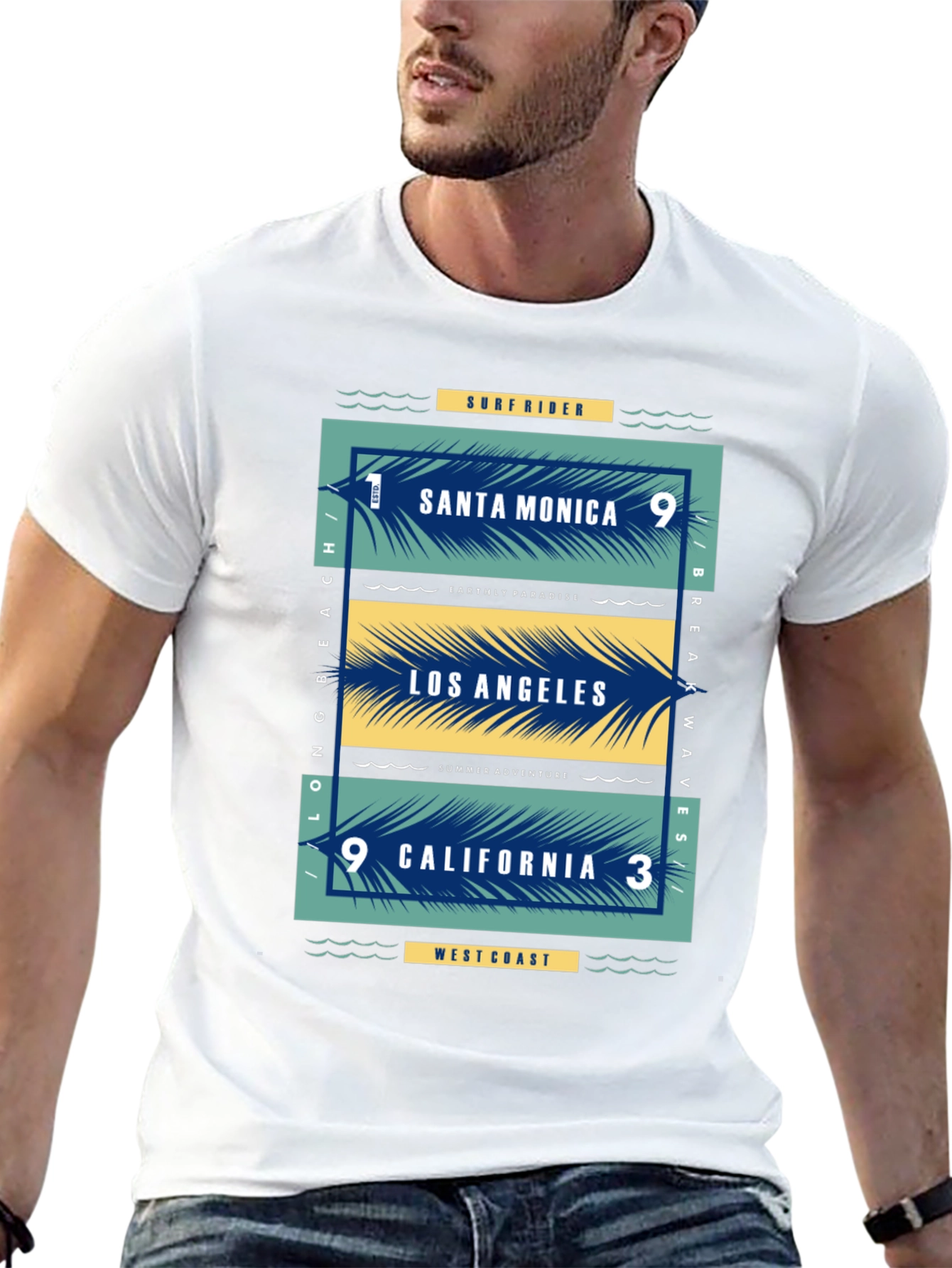 Santa Monica Los Angeles California Graphic Tee