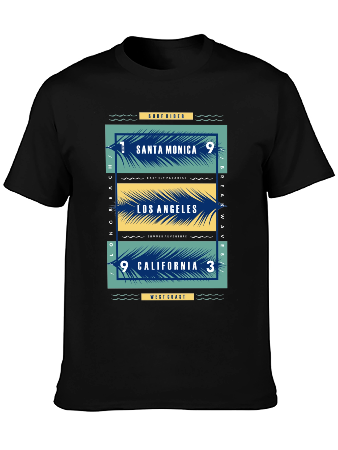 Santa Monica Los Angeles California Graphic Tee