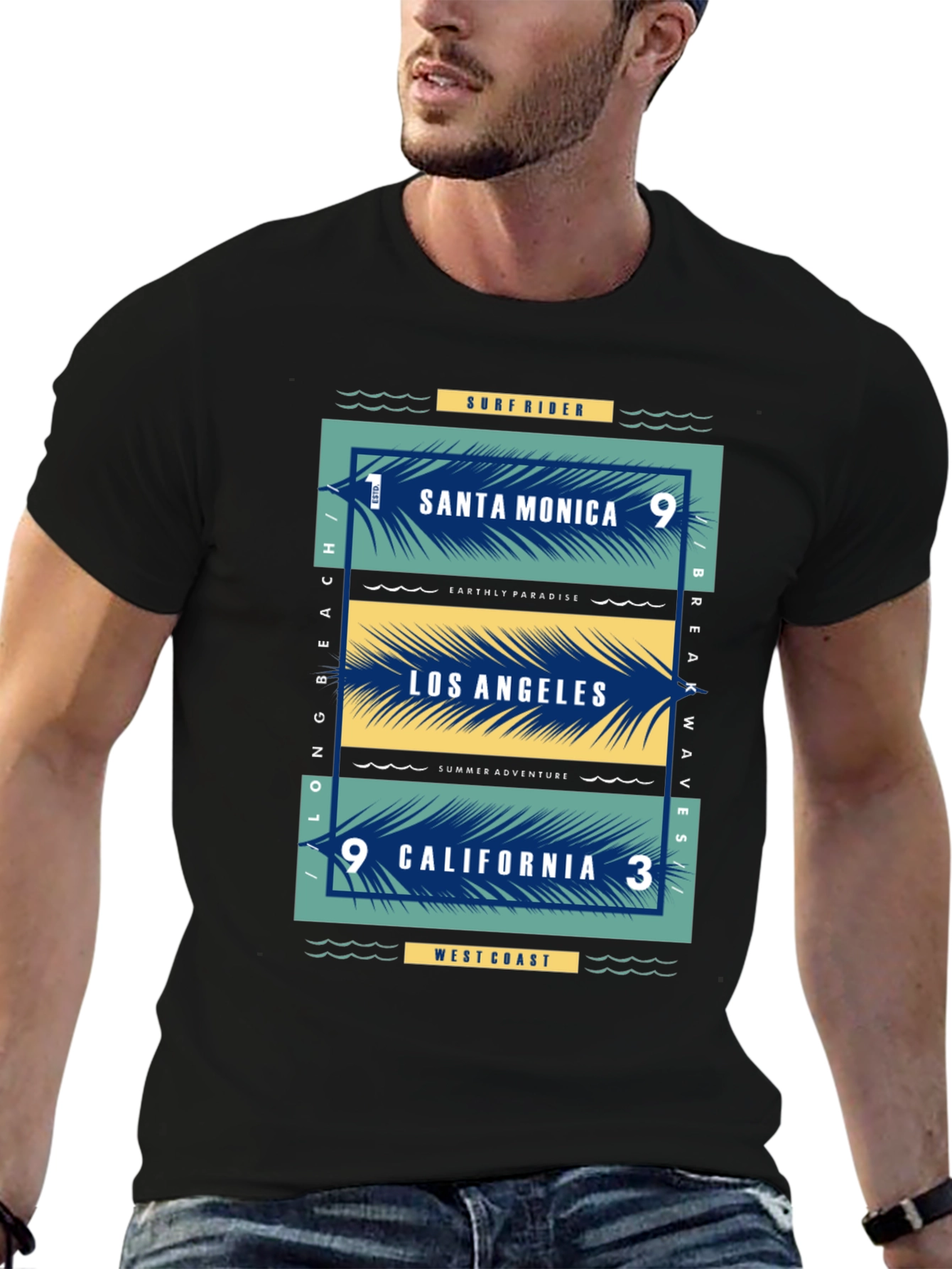 Santa Monica Los Angeles California Graphic Tee