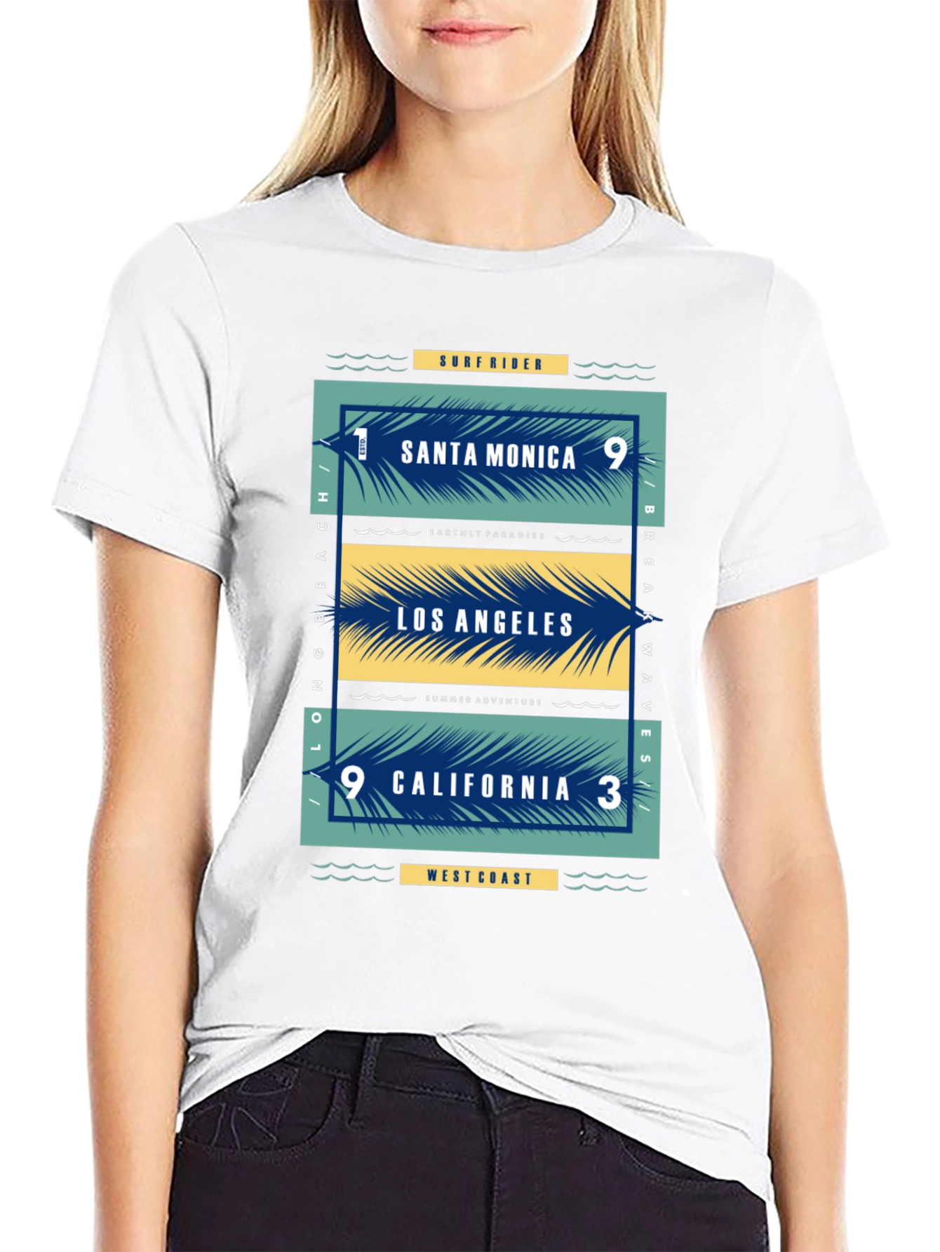 Santa Monica Los Angeles California Graphic Tee