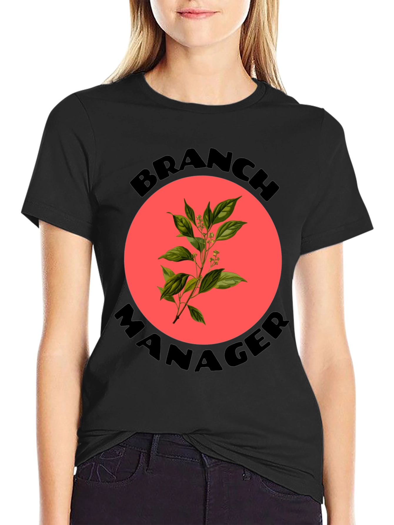 Branch Manager T-Shirt - Novelty Botanical Design