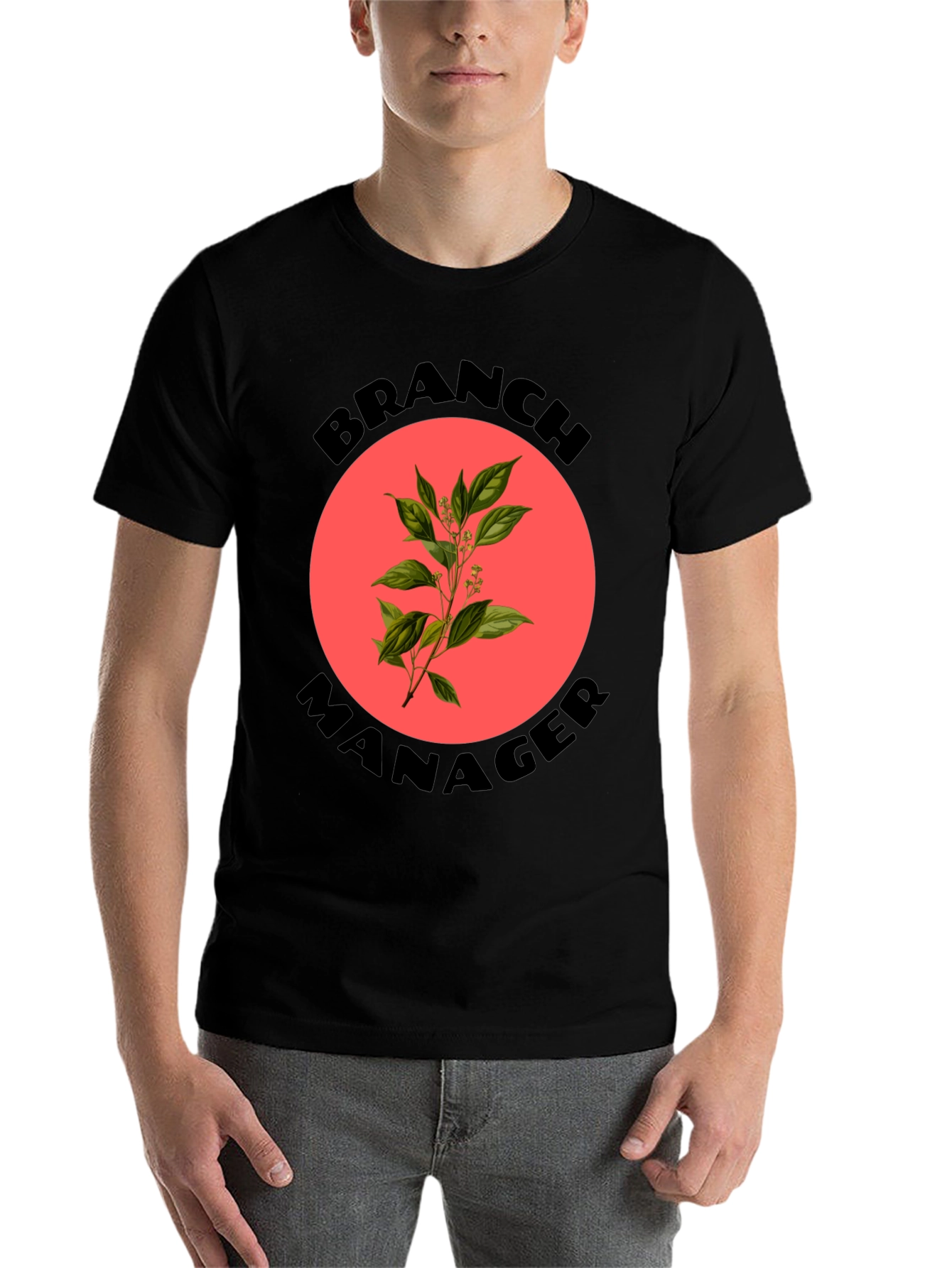 Branch Manager T-Shirt - Novelty Botanical Design