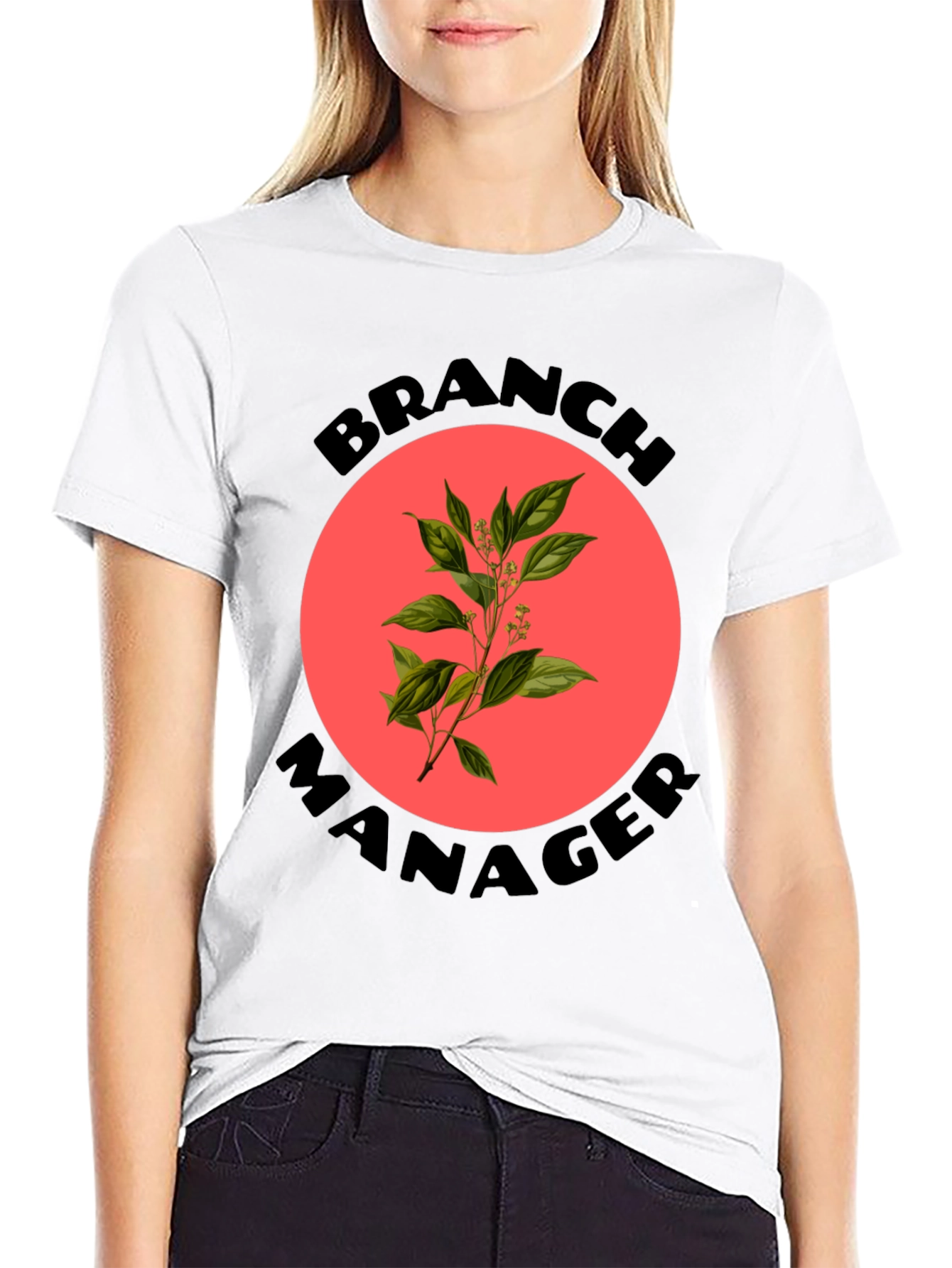Branch Manager T-Shirt - Novelty Botanical Design