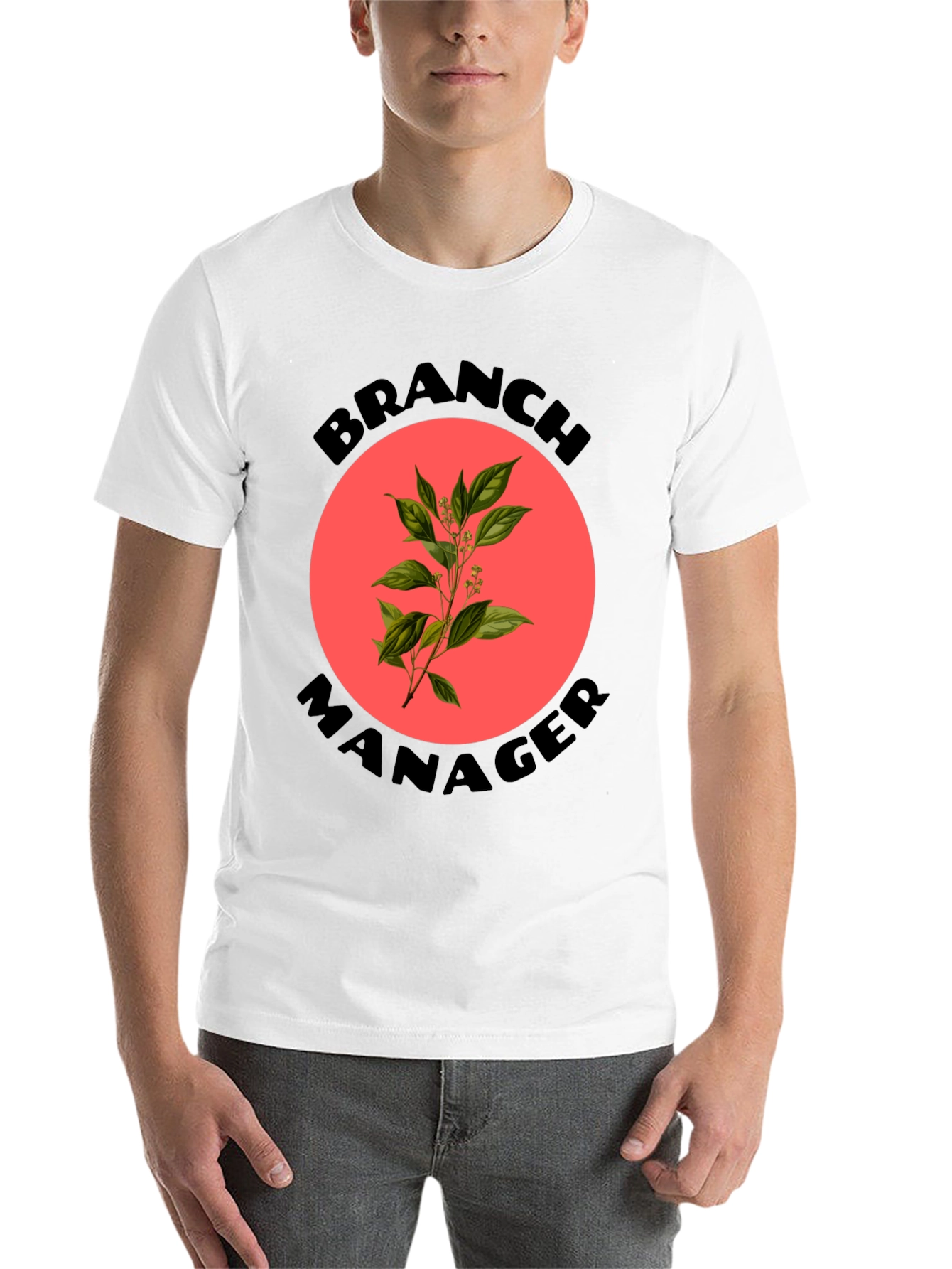 Branch Manager T-Shirt - Novelty Botanical Design