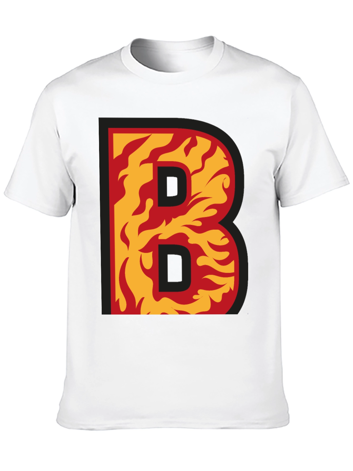 Fiery B Graphic T-Shirt - Bold & Unique