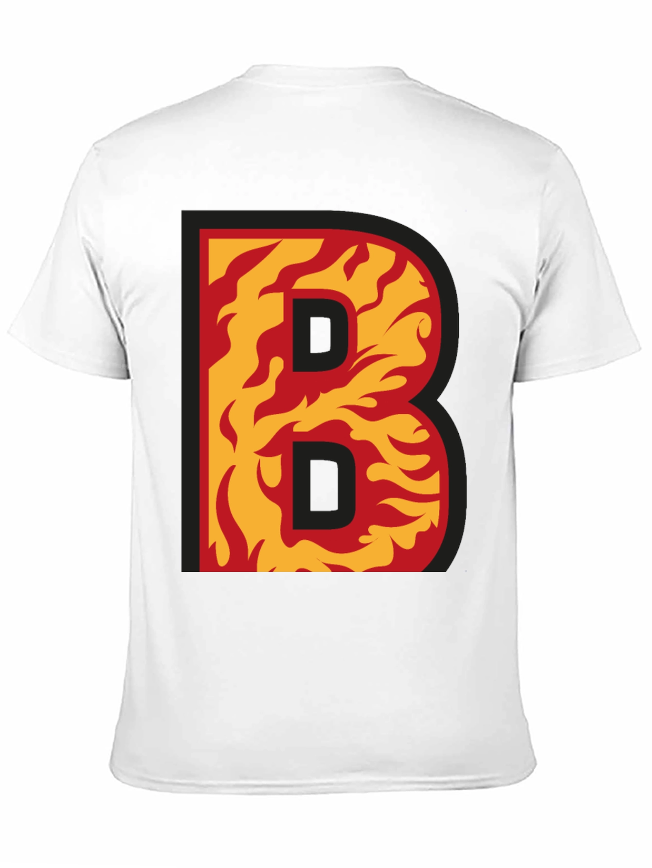 Fiery B Graphic T-Shirt - Bold & Unique