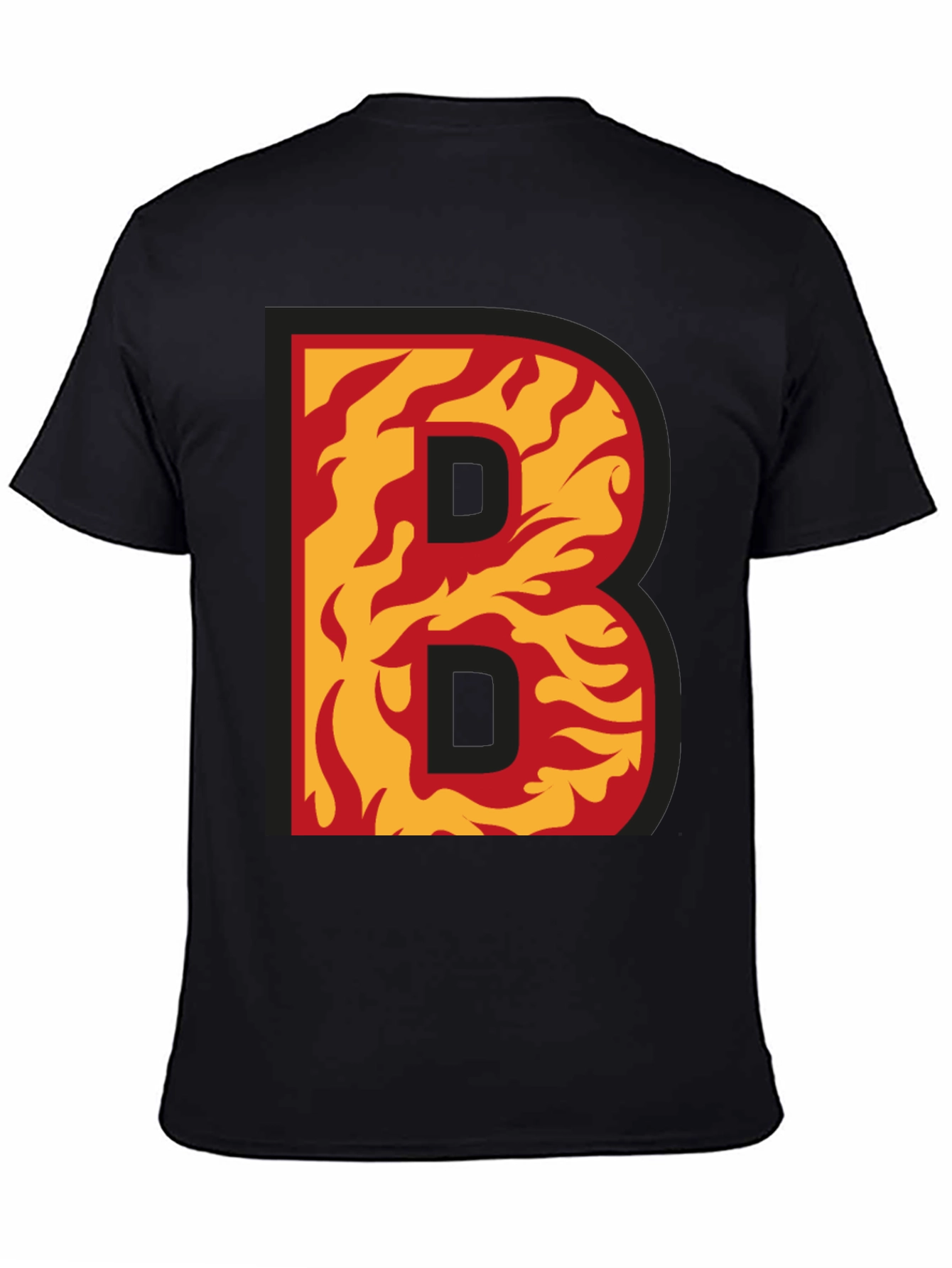 Fiery B Graphic T-Shirt - Bold & Unique