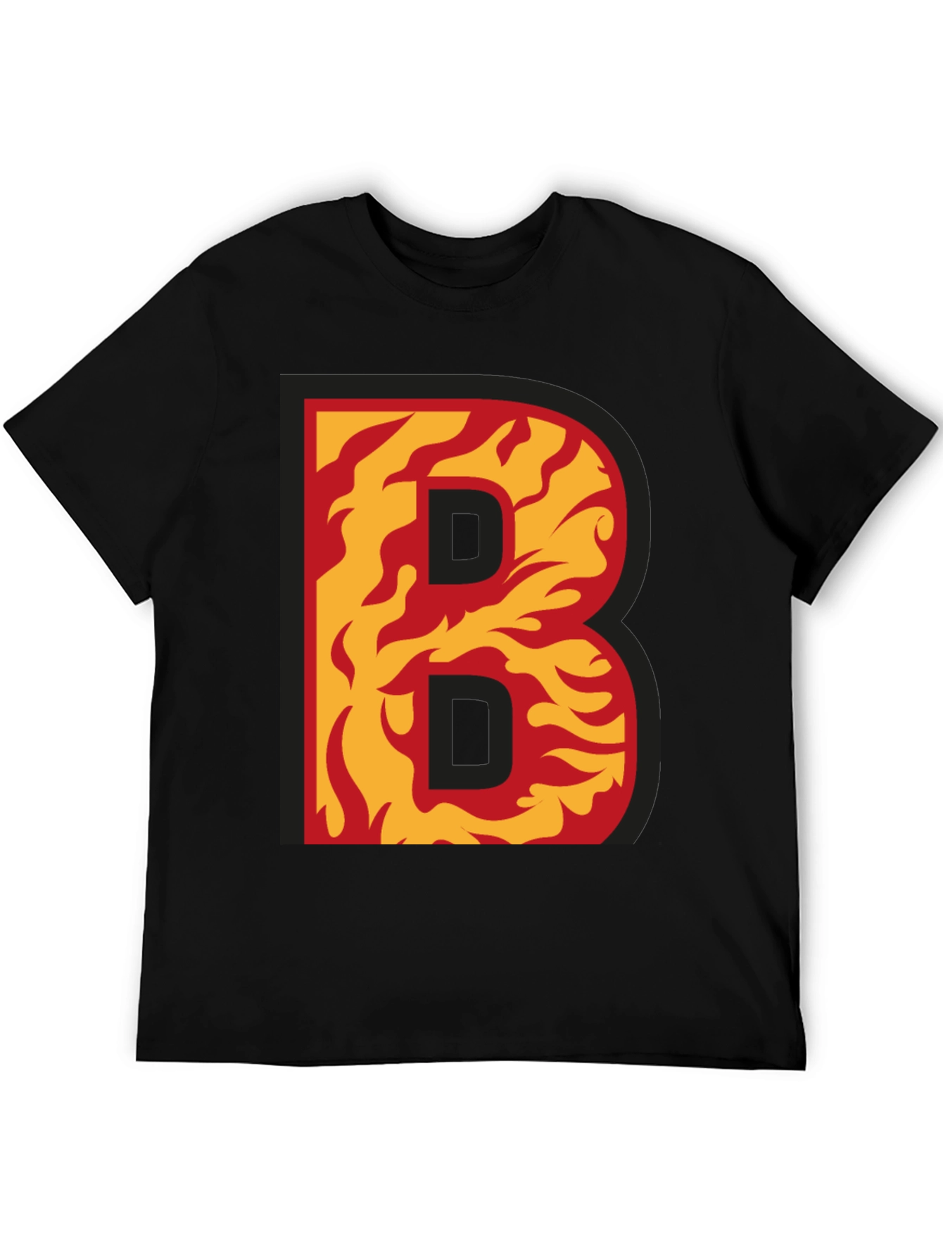 Fiery B Graphic T-Shirt - Bold & Unique