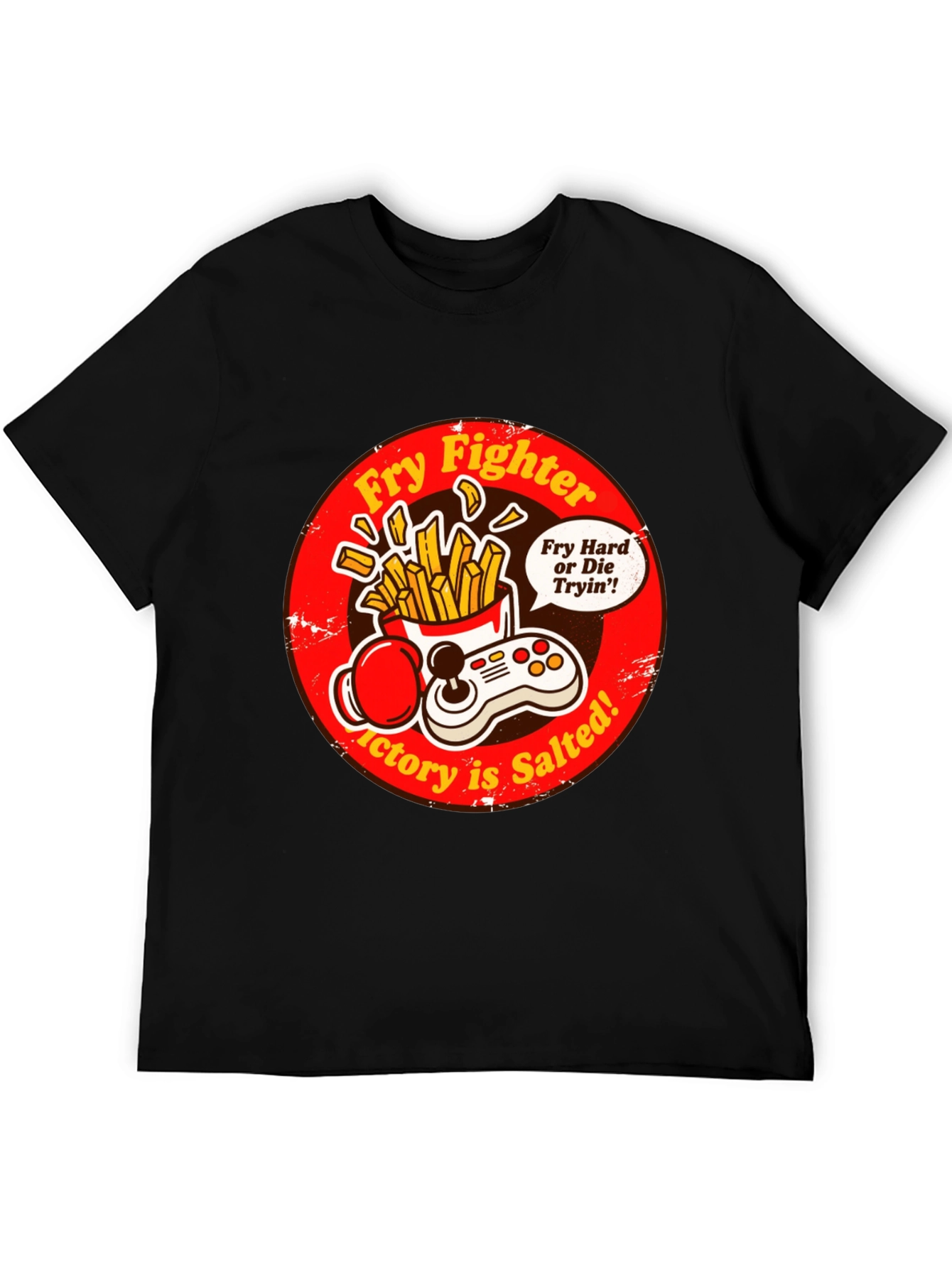 Fry Fighter Graphic T-Shirt - Victory is Salted!