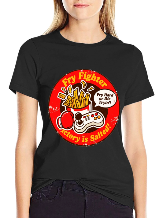 Fry Fighter Graphic T-Shirt - Victory is Salted!