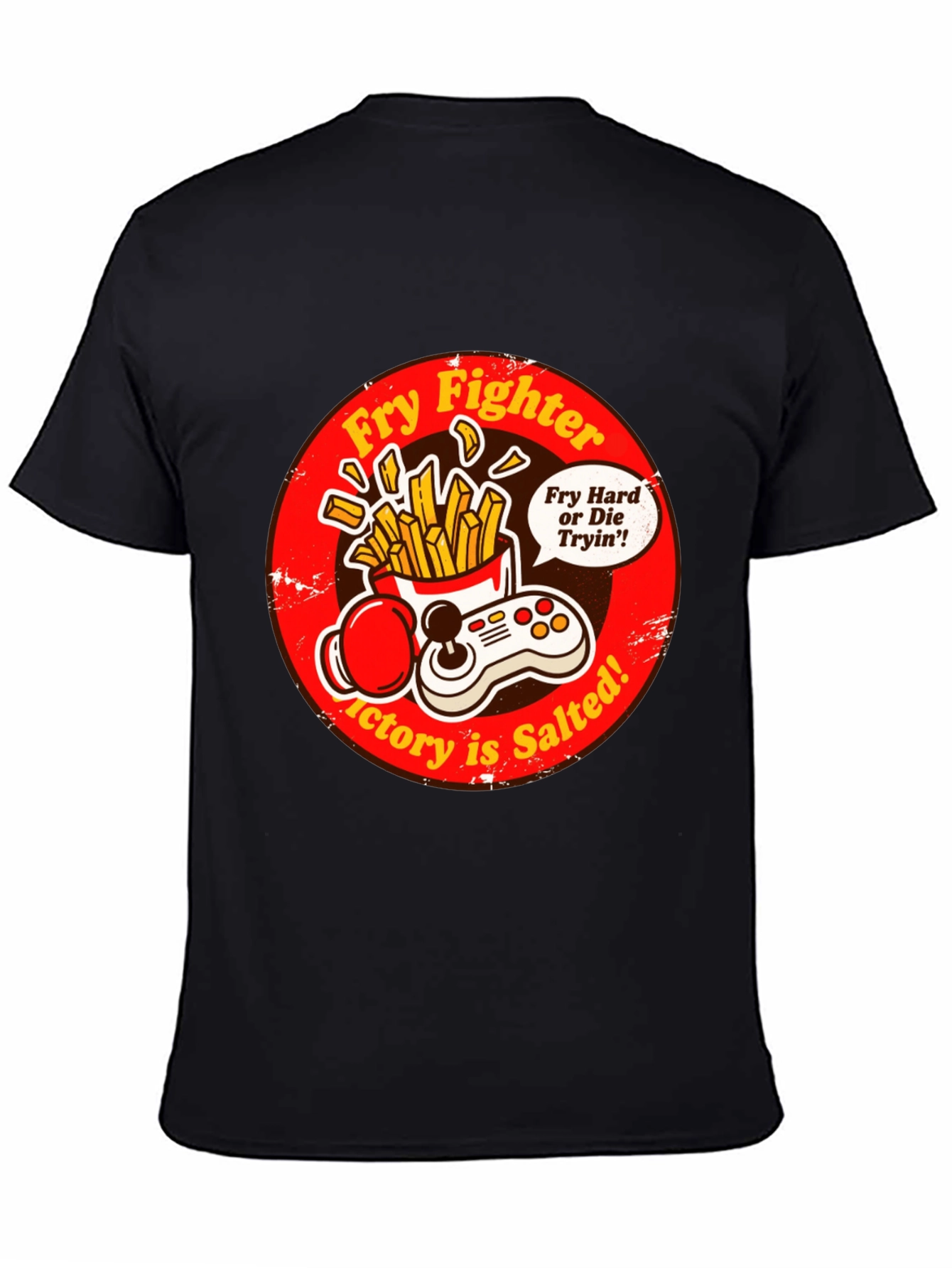 Fry Fighter Graphic T-Shirt - Victory is Salted!