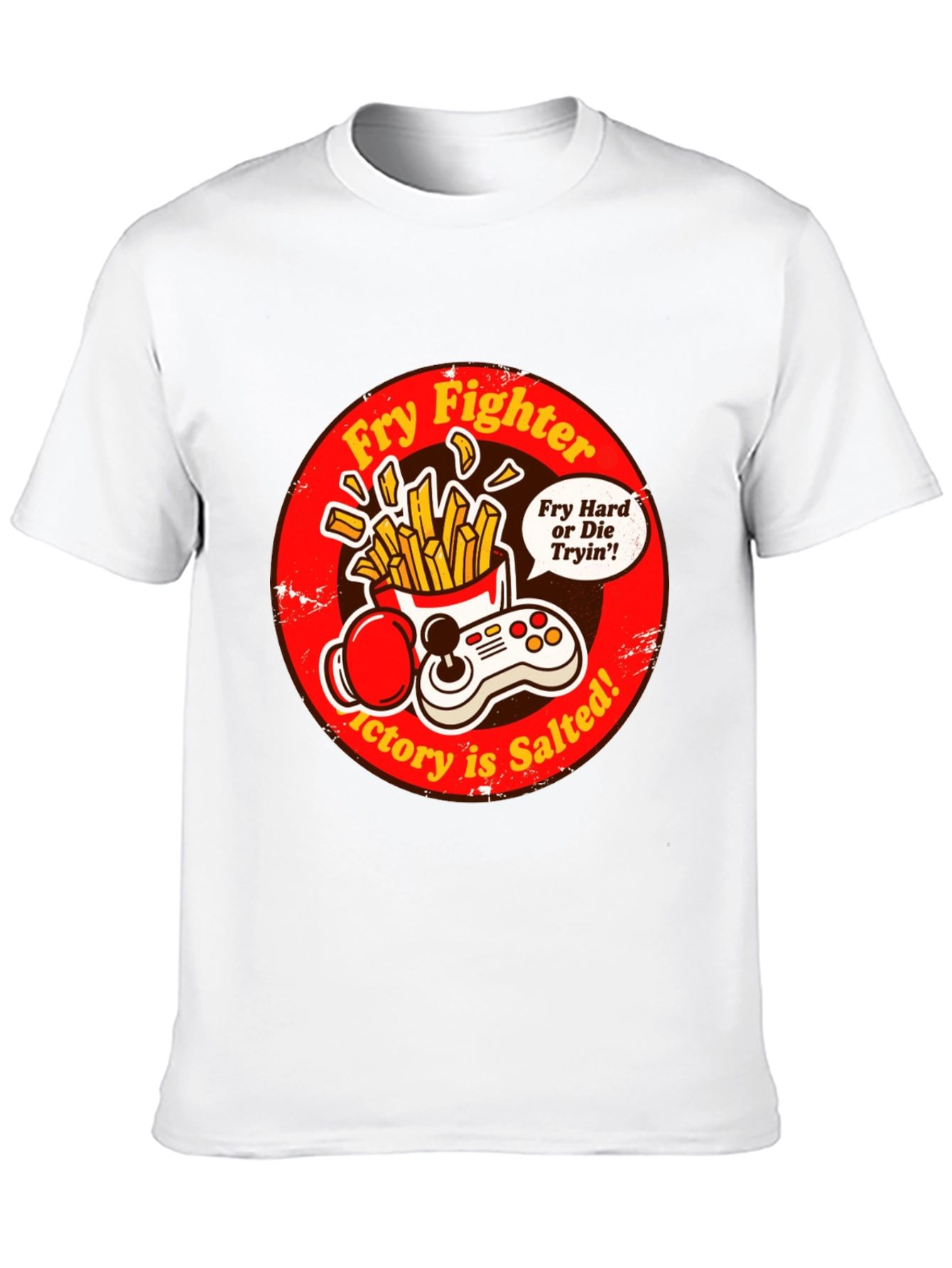 Fry Fighter Graphic T-Shirt - Victory is Salted!