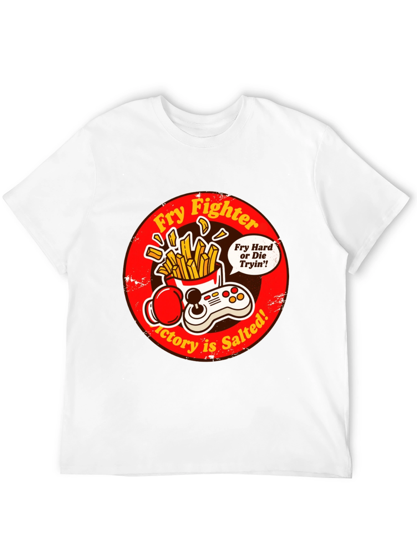 Fry Fighter Graphic T-Shirt - Victory is Salted!