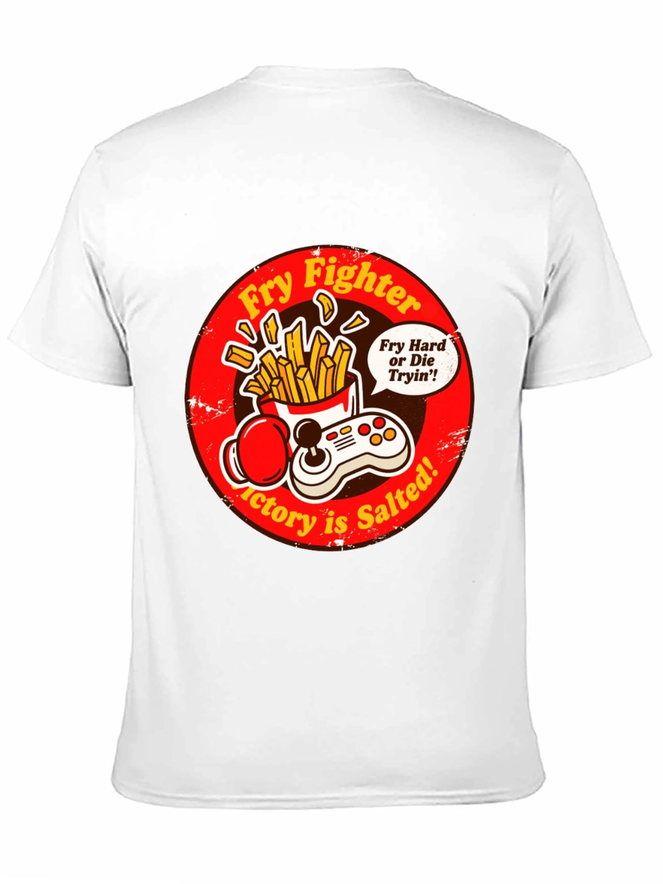 Fry Fighter Graphic T-Shirt - Victory is Salted!