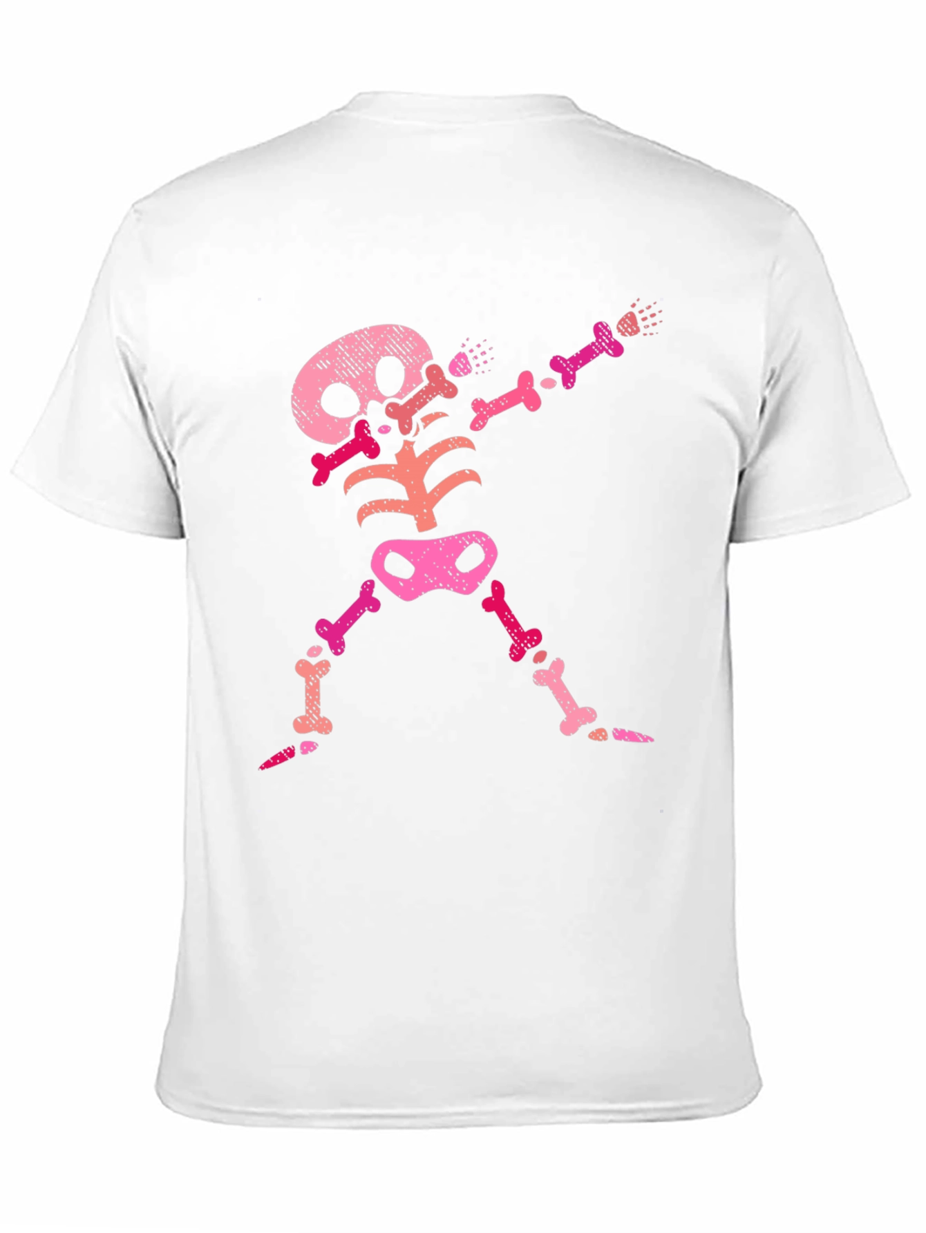 Pink Skeleton Dab Black T-Shirt