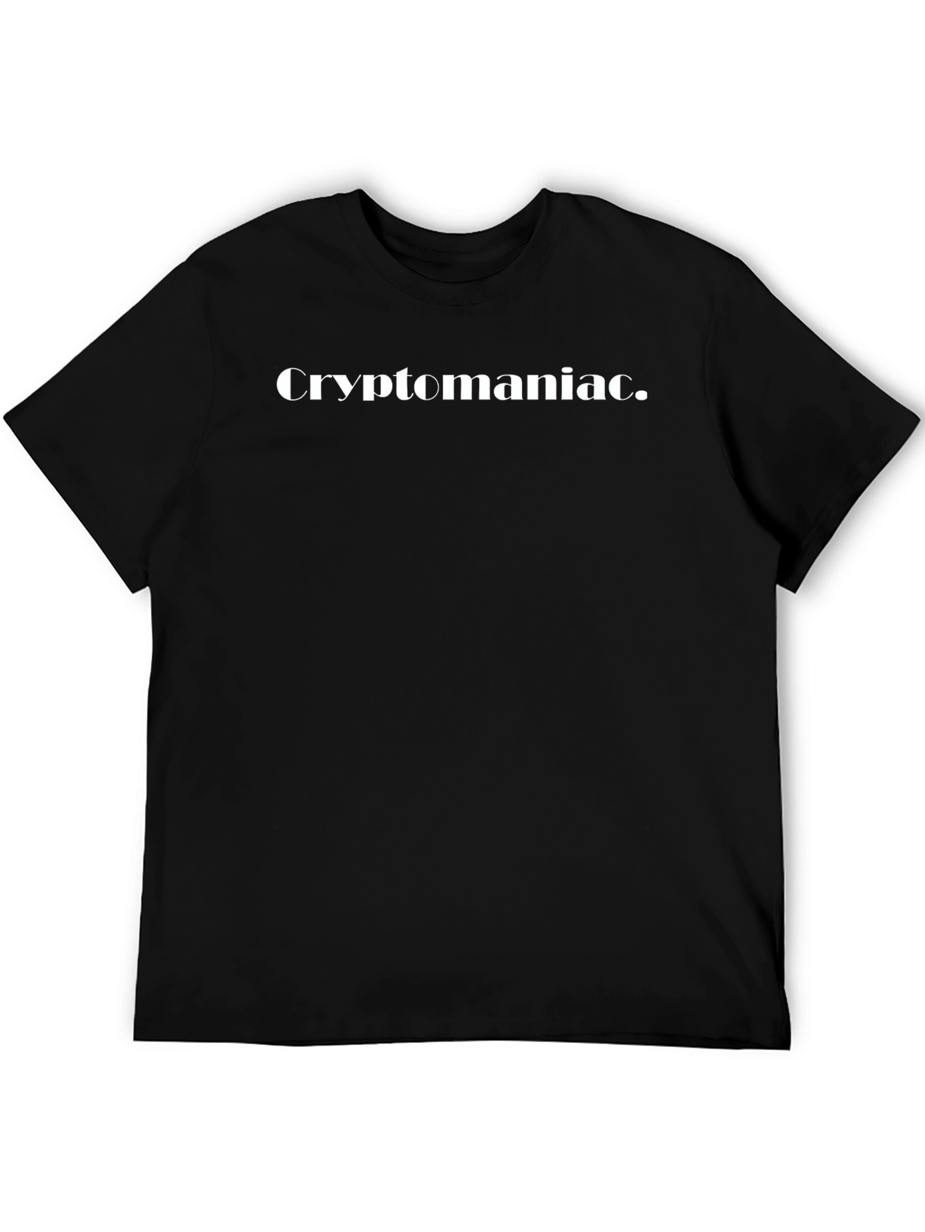 Cryptomaniac Graphic Tee - Black Cotton Blend