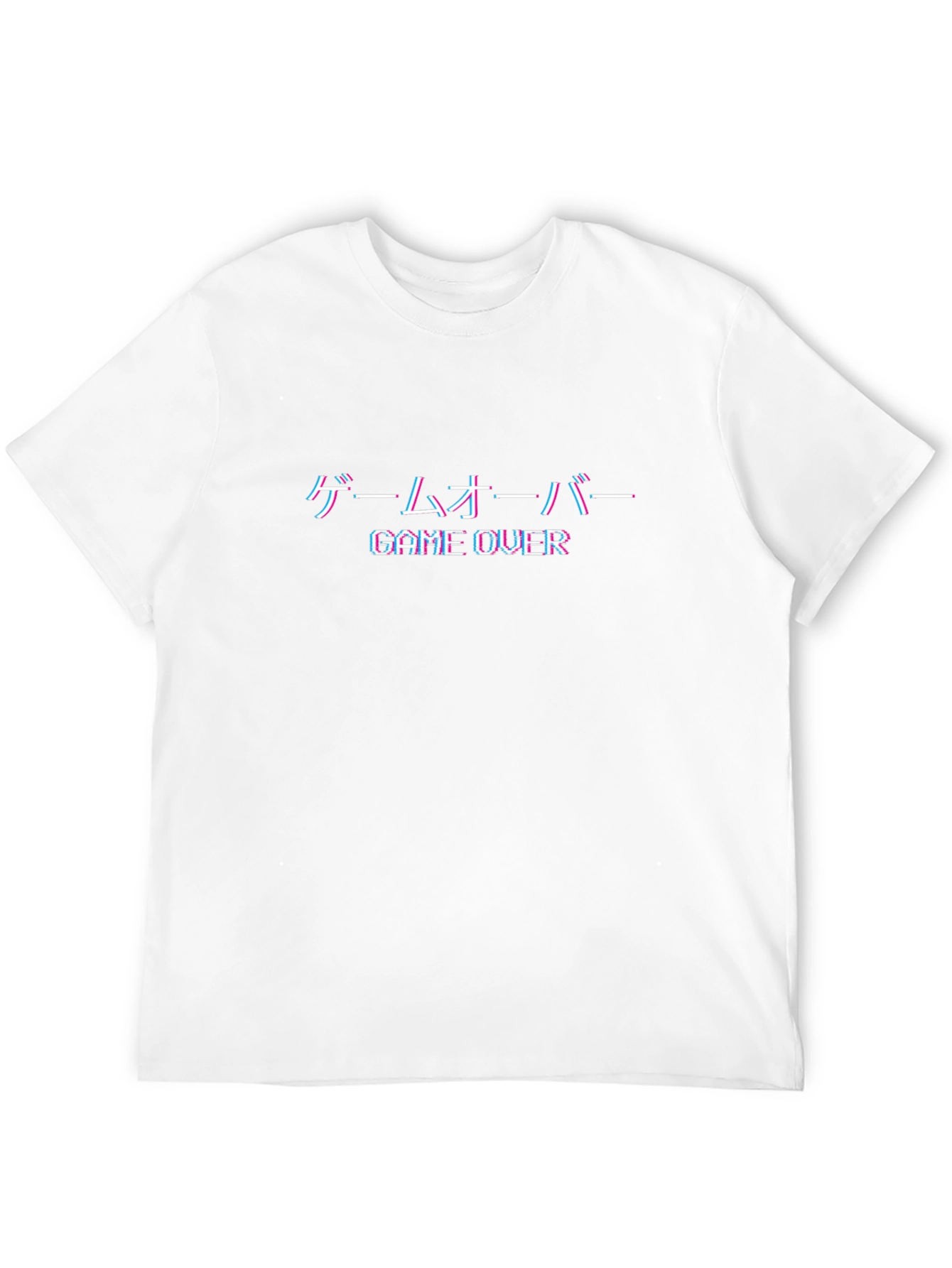 Game Over Glitch T-Shirt - Black Graphic Tee