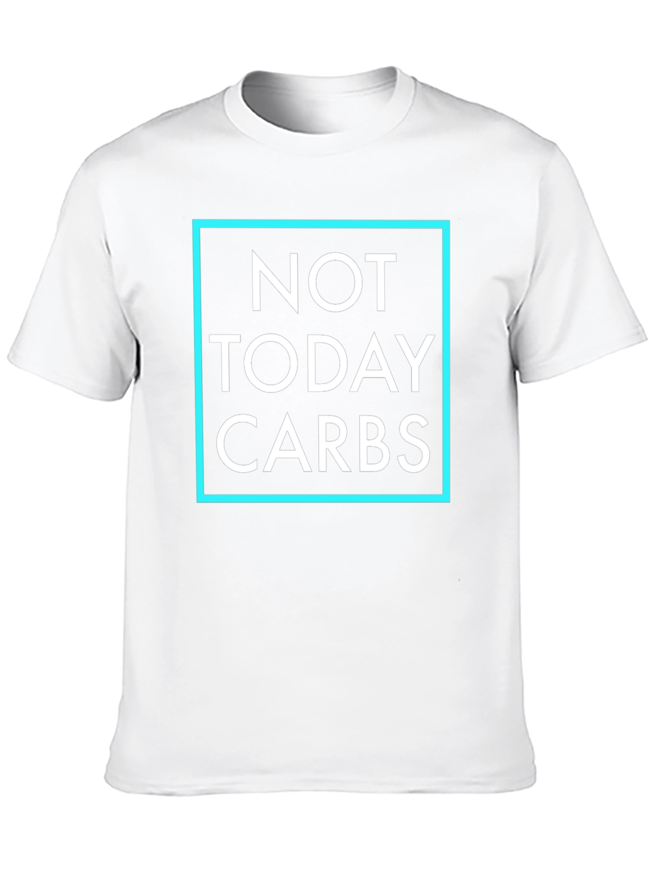 Not Today Carbs Graphic T-Shirt - Black