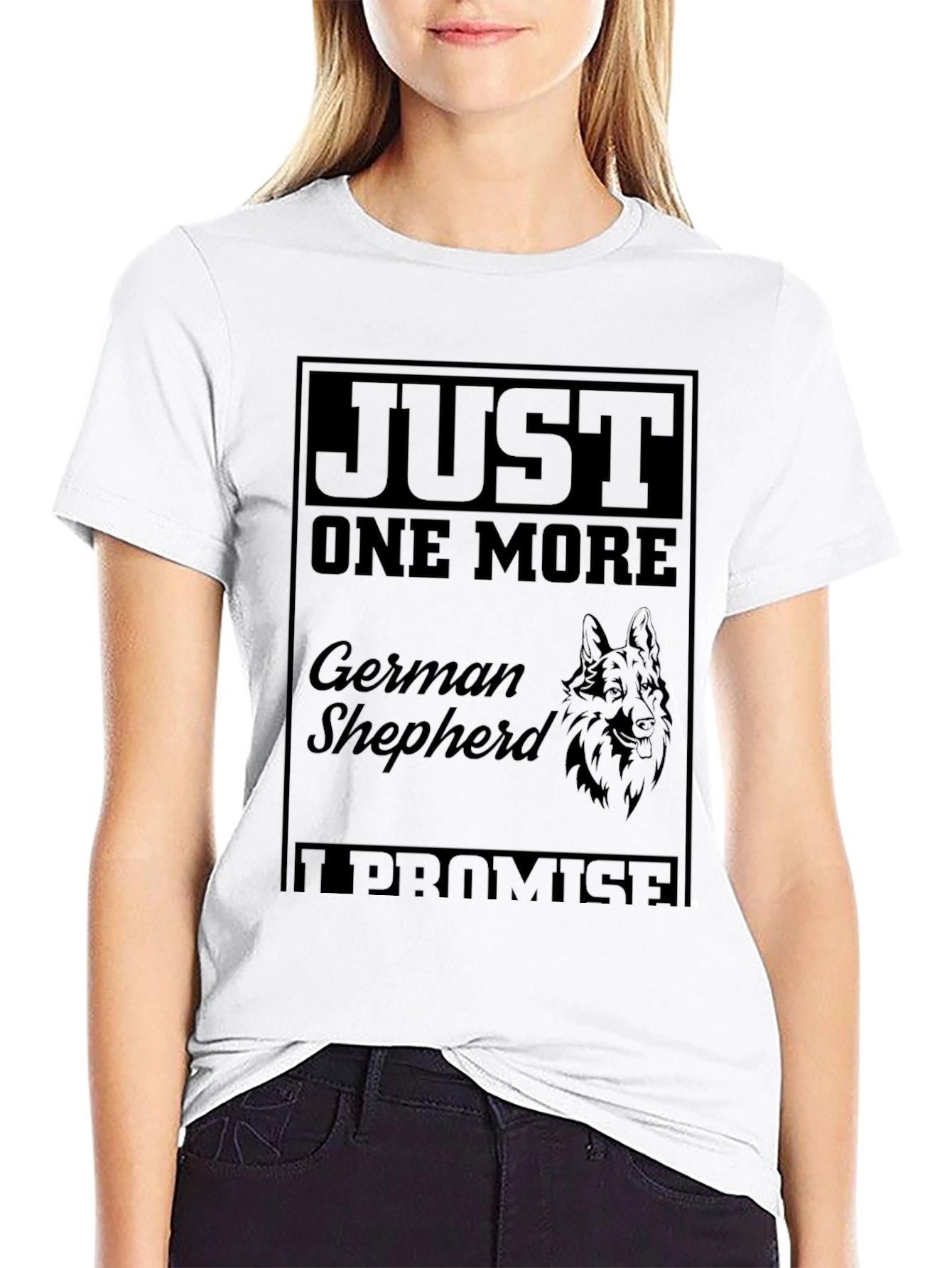 Just One More German Shepherd Black T-Shirt