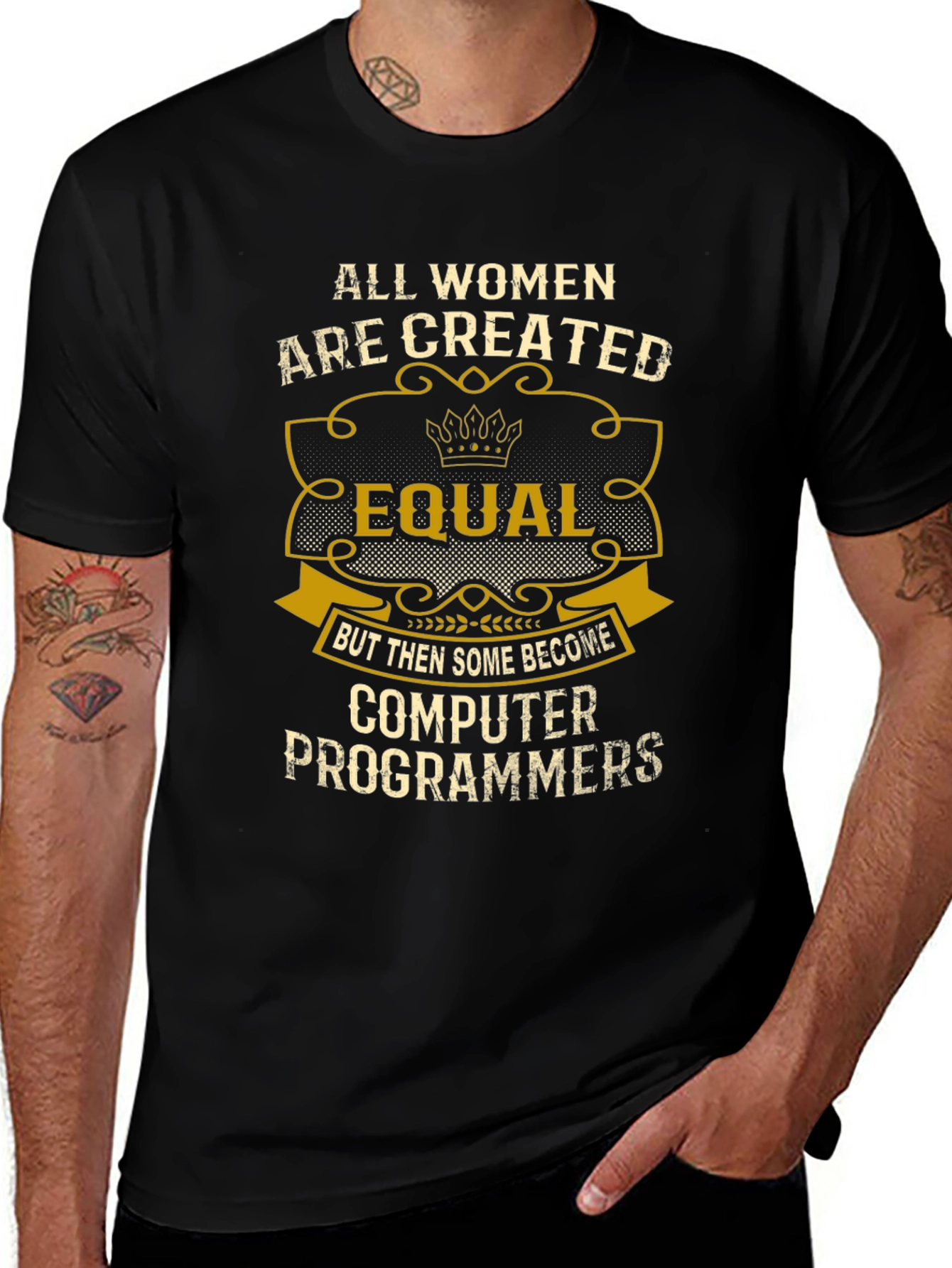 All Women Computer Programmers Black T-Shirt