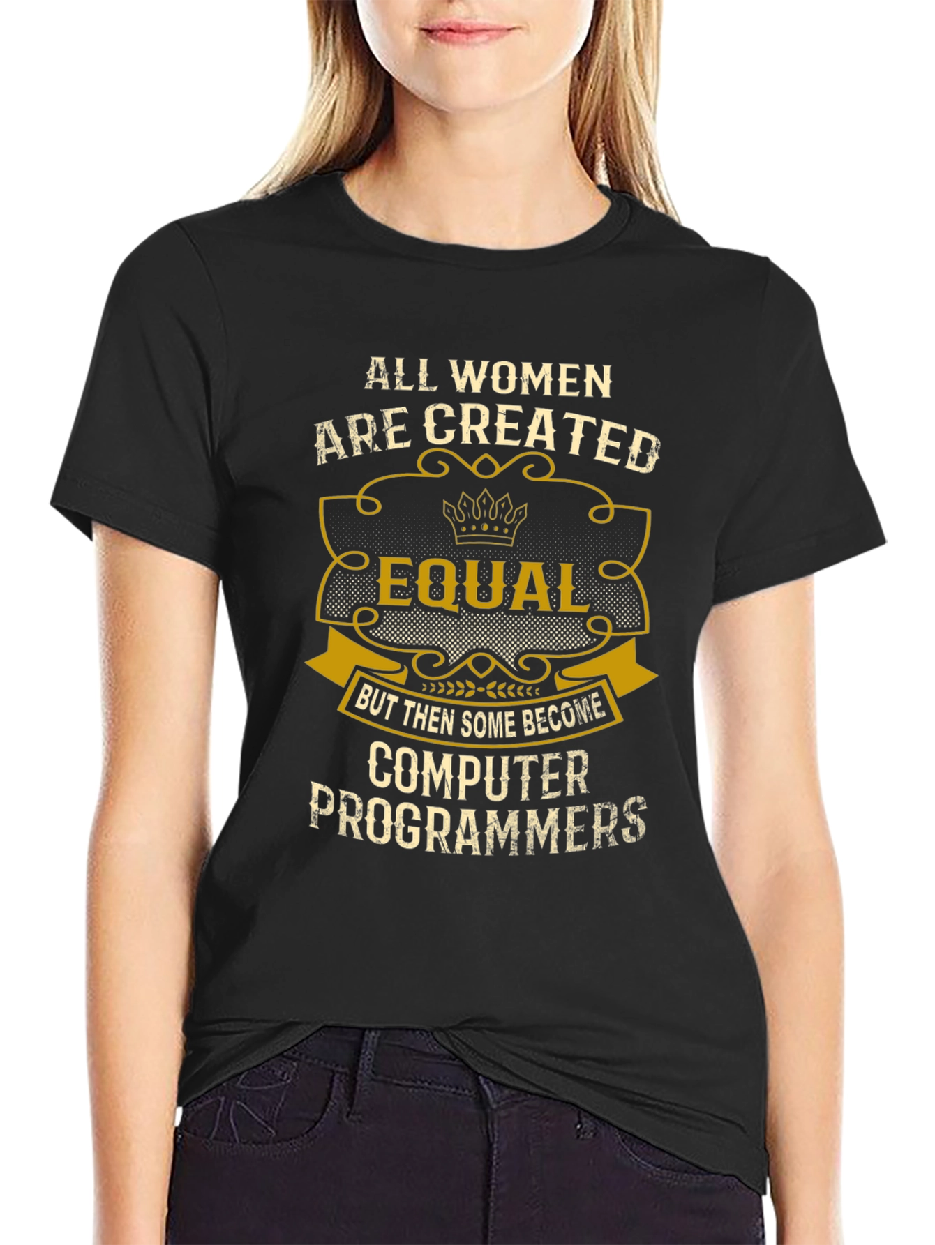 All Women Computer Programmers Black T-Shirt