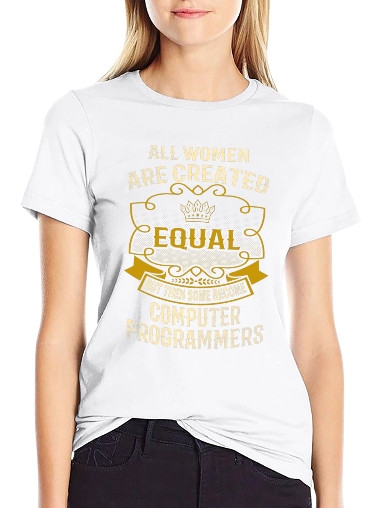All Women Computer Programmers Black T-Shirt