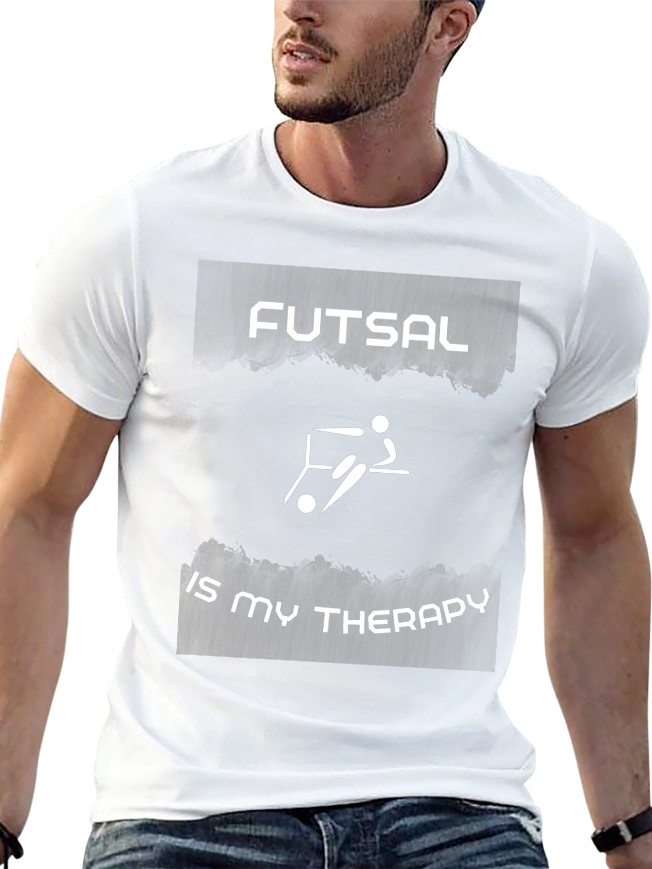 Futsal is My Therapy Black T-Shirt