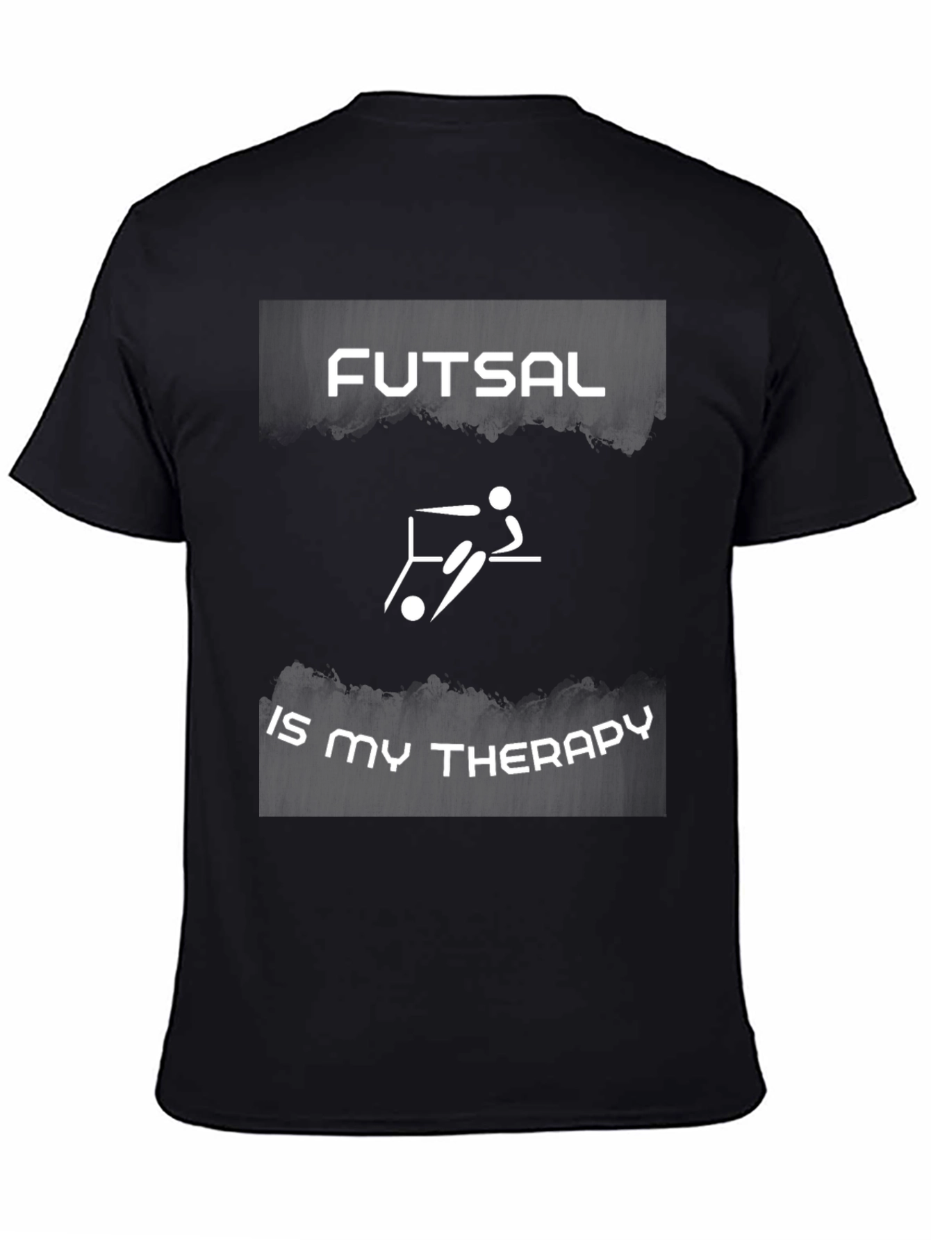 Futsal is My Therapy Black T-Shirt