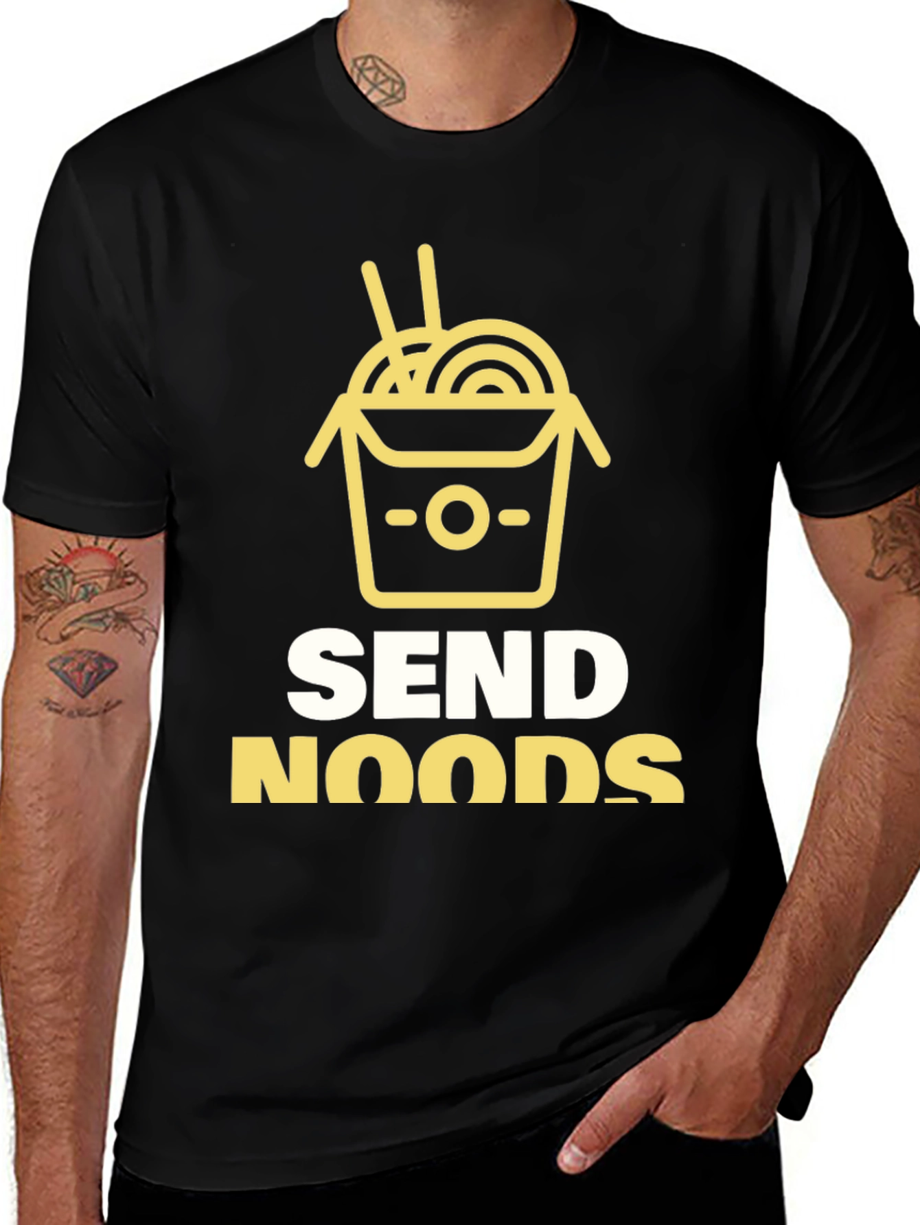 Send Noods T-Shirt - Funny Noodle Graphic Tee