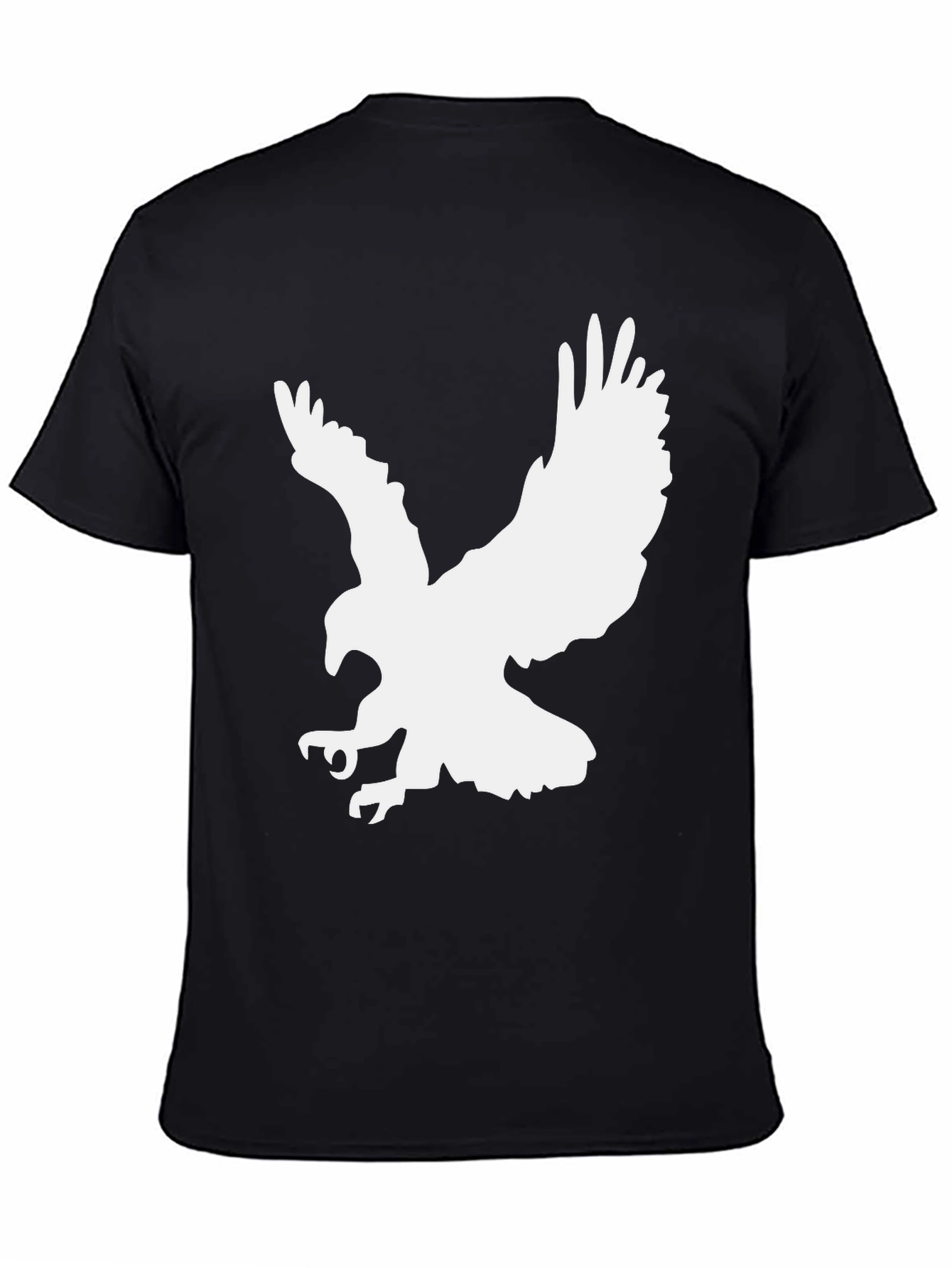 Mens Black Eagle Graphic T-Shirt