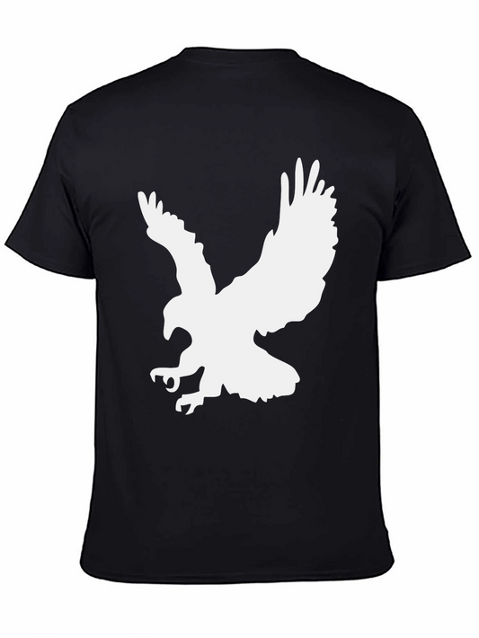 Mens Black Eagle Graphic T-Shirt