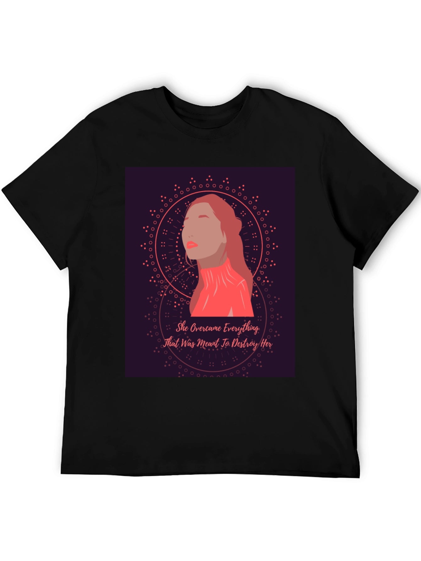 Empowered Woman Graphic Tee - She Overcame T-Shirt