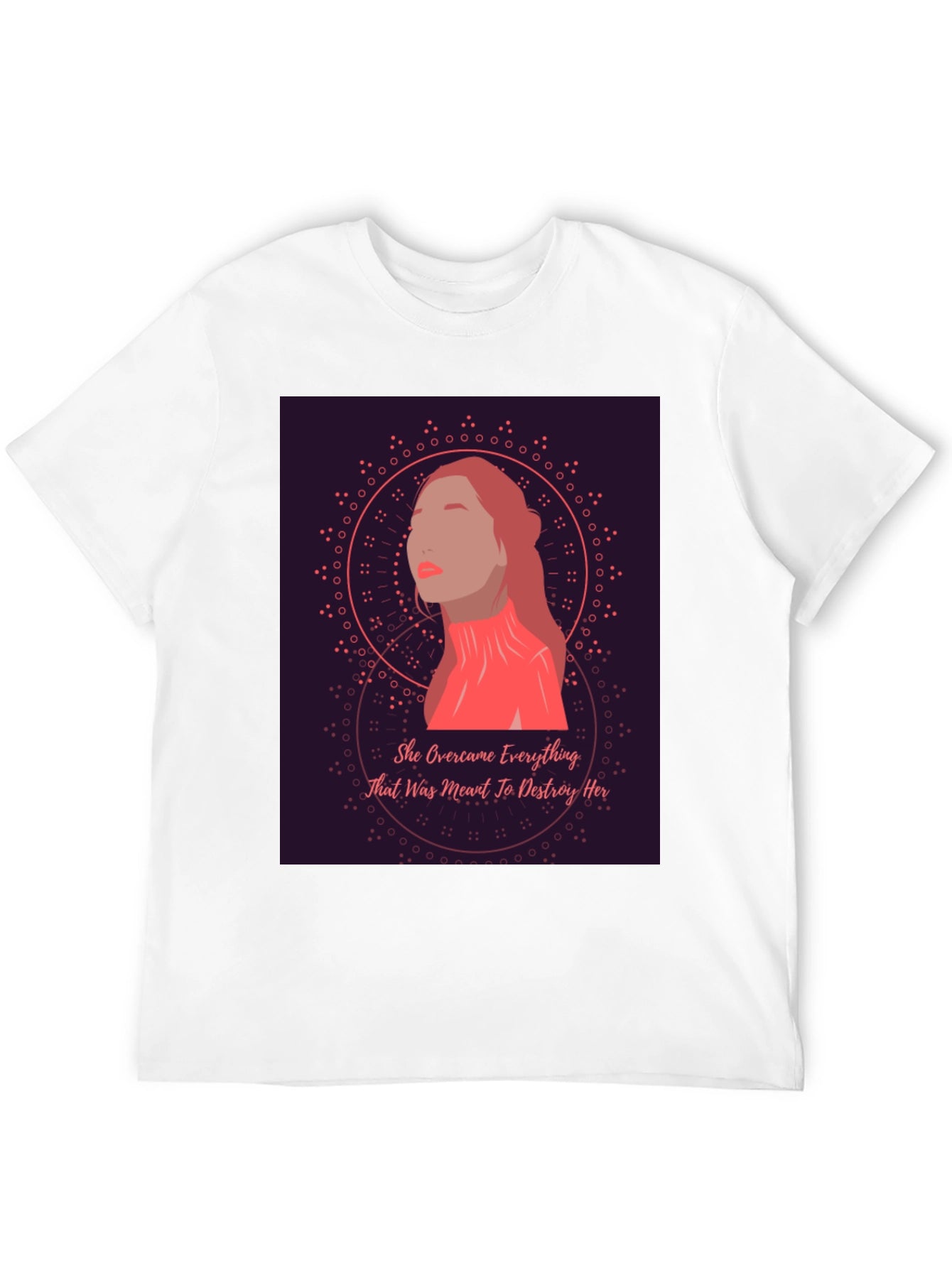 Empowered Woman Graphic Tee - She Overcame T-Shirt