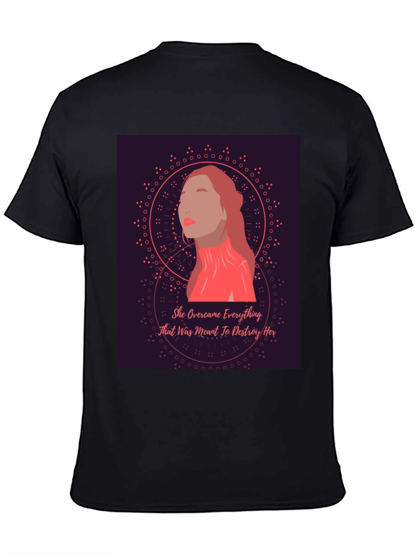 Empowered Woman Graphic Tee - She Overcame T-Shirt