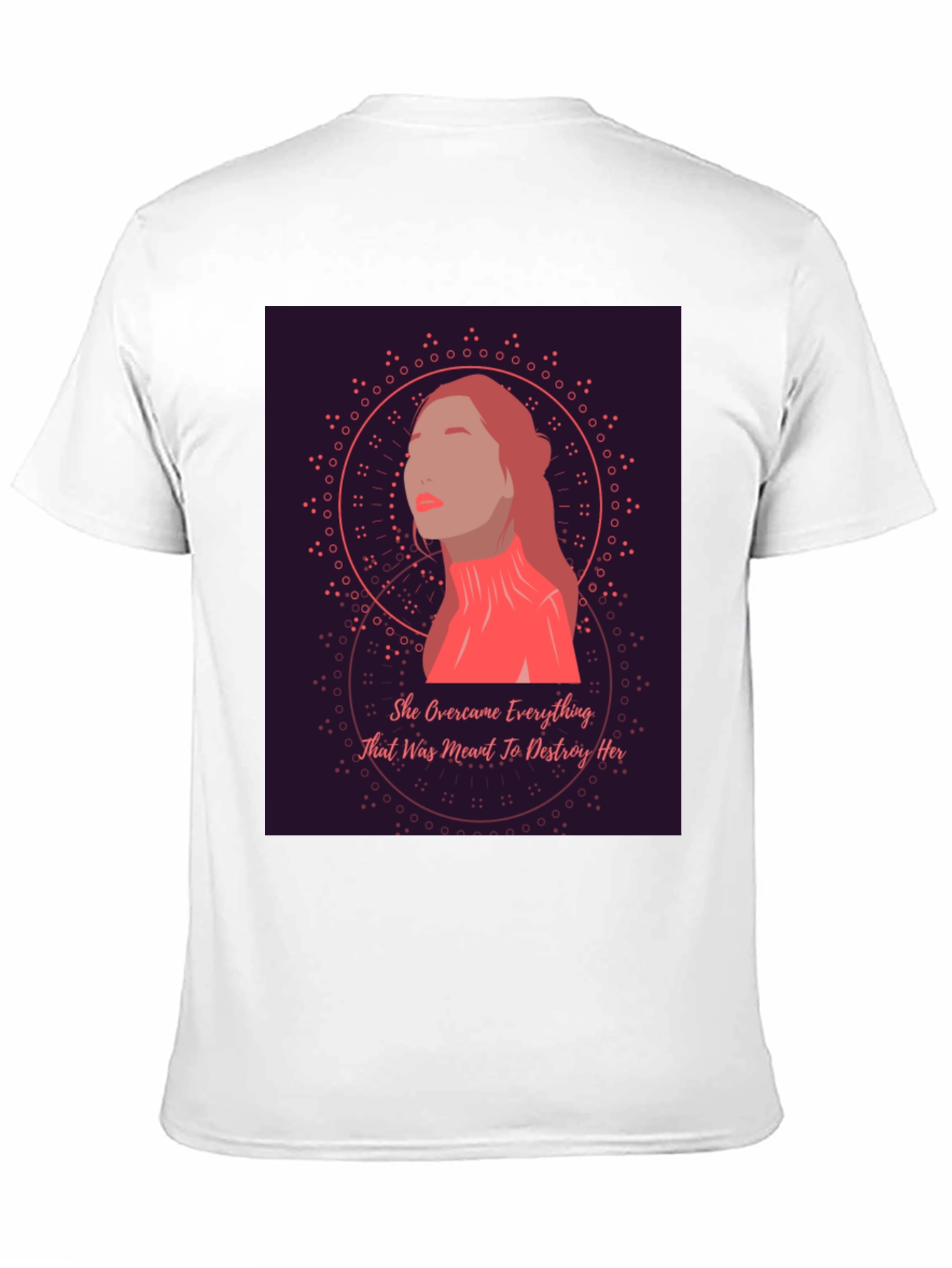 Empowered Woman Graphic Tee - She Overcame T-Shirt