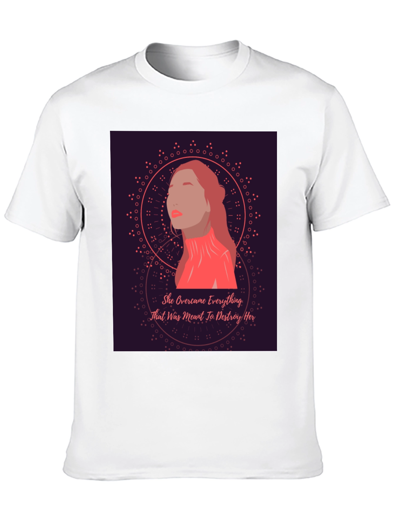 Empowered Woman Graphic Tee - She Overcame T-Shirt