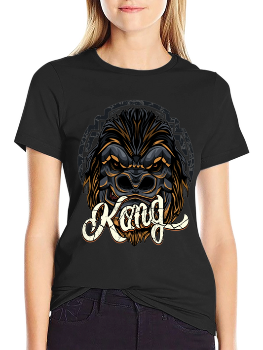 Kong Graphic Print Black T-Shirt