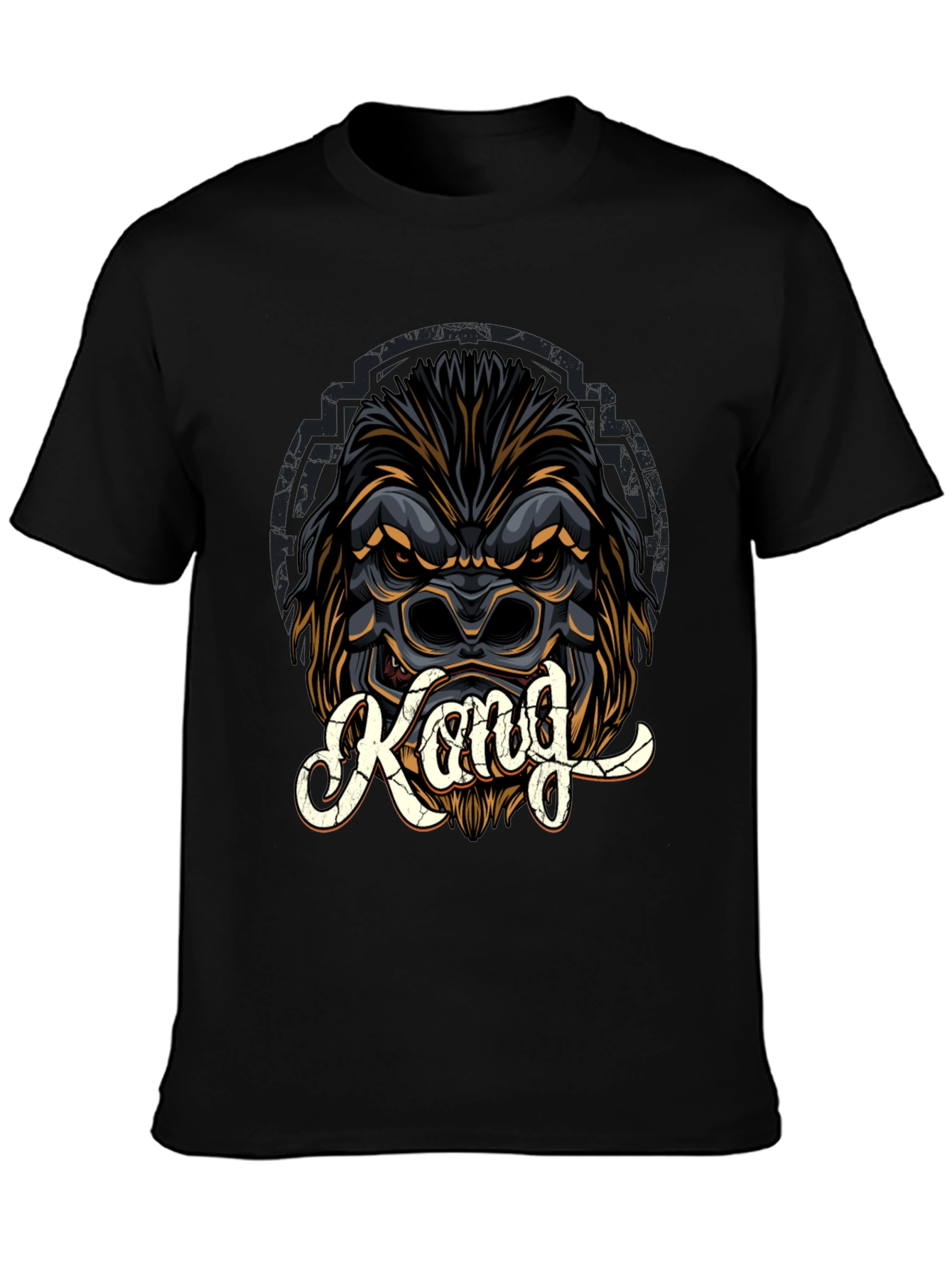 Kong Graphic Print Black T-Shirt