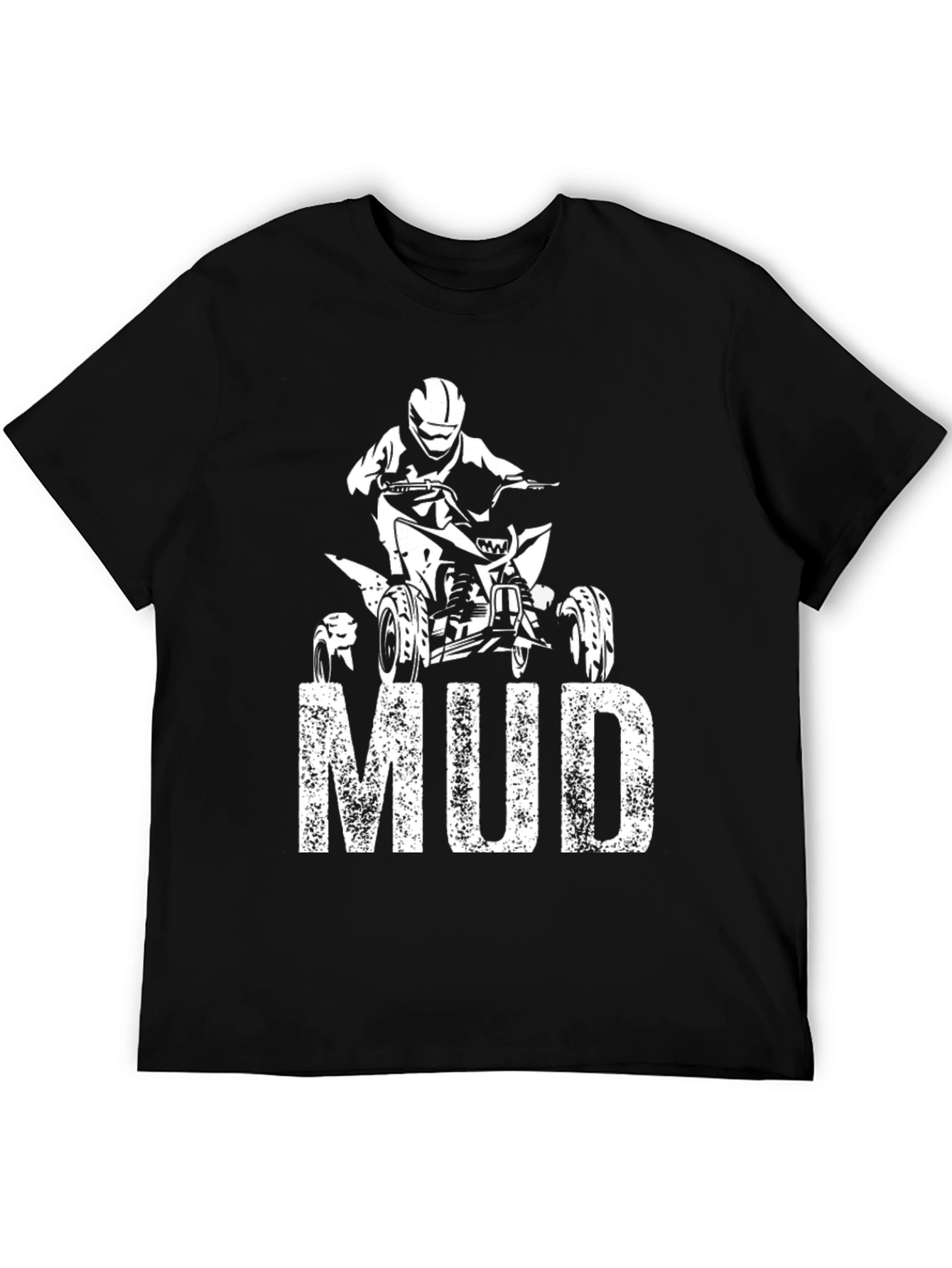 Mud ATV Rider Black Graphic Tee