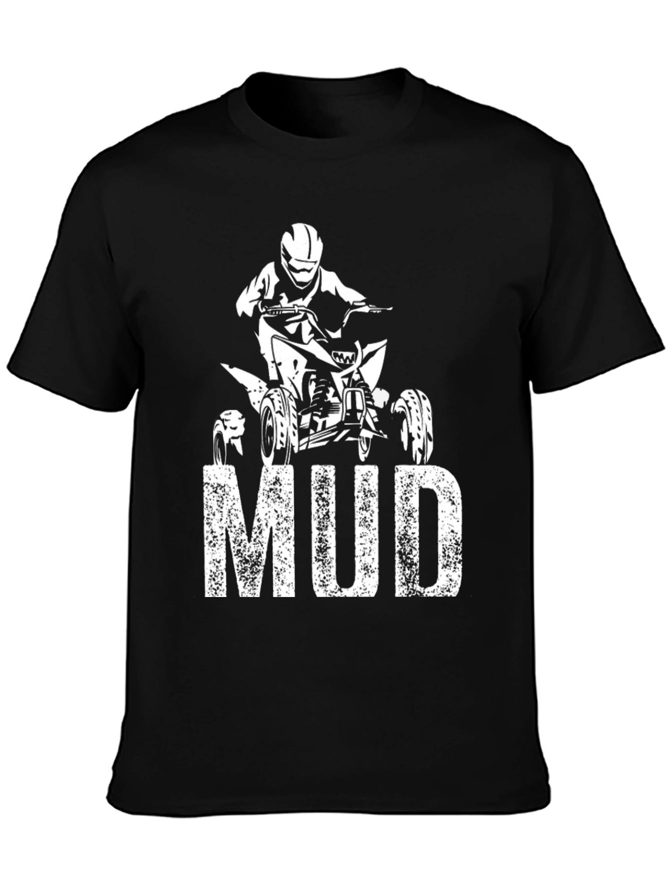 Mud ATV Rider Black Graphic Tee